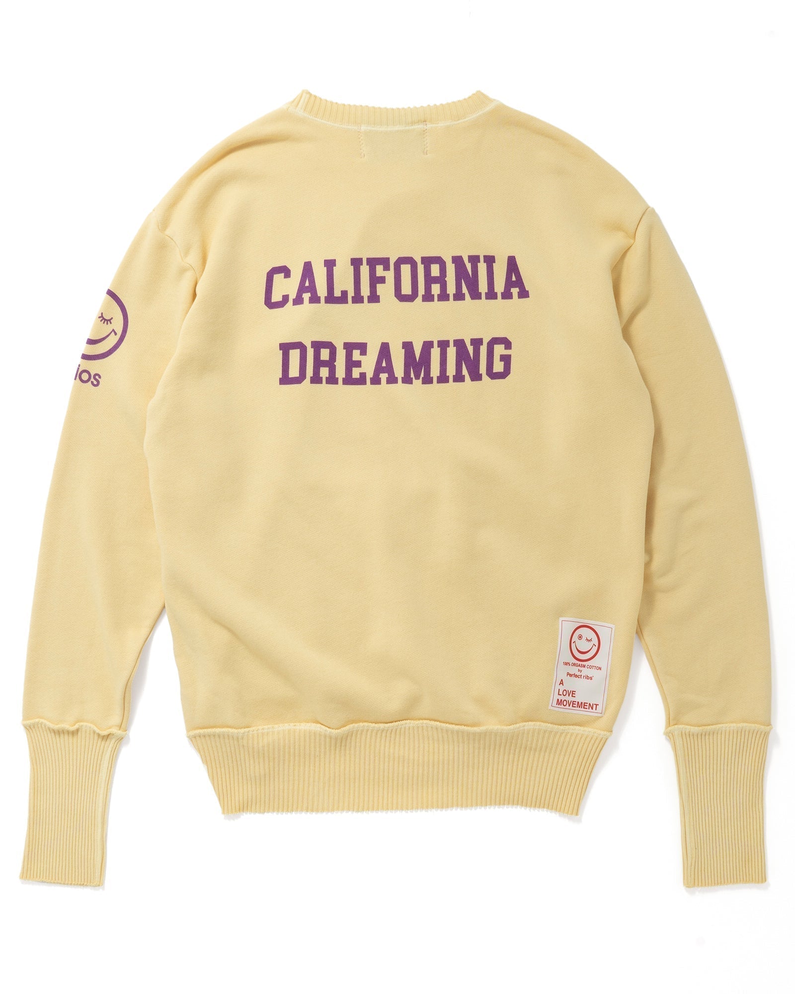 Perfectribs × MALIBU POCKET CREW NECK SWEATSHIRTS / YELLOW