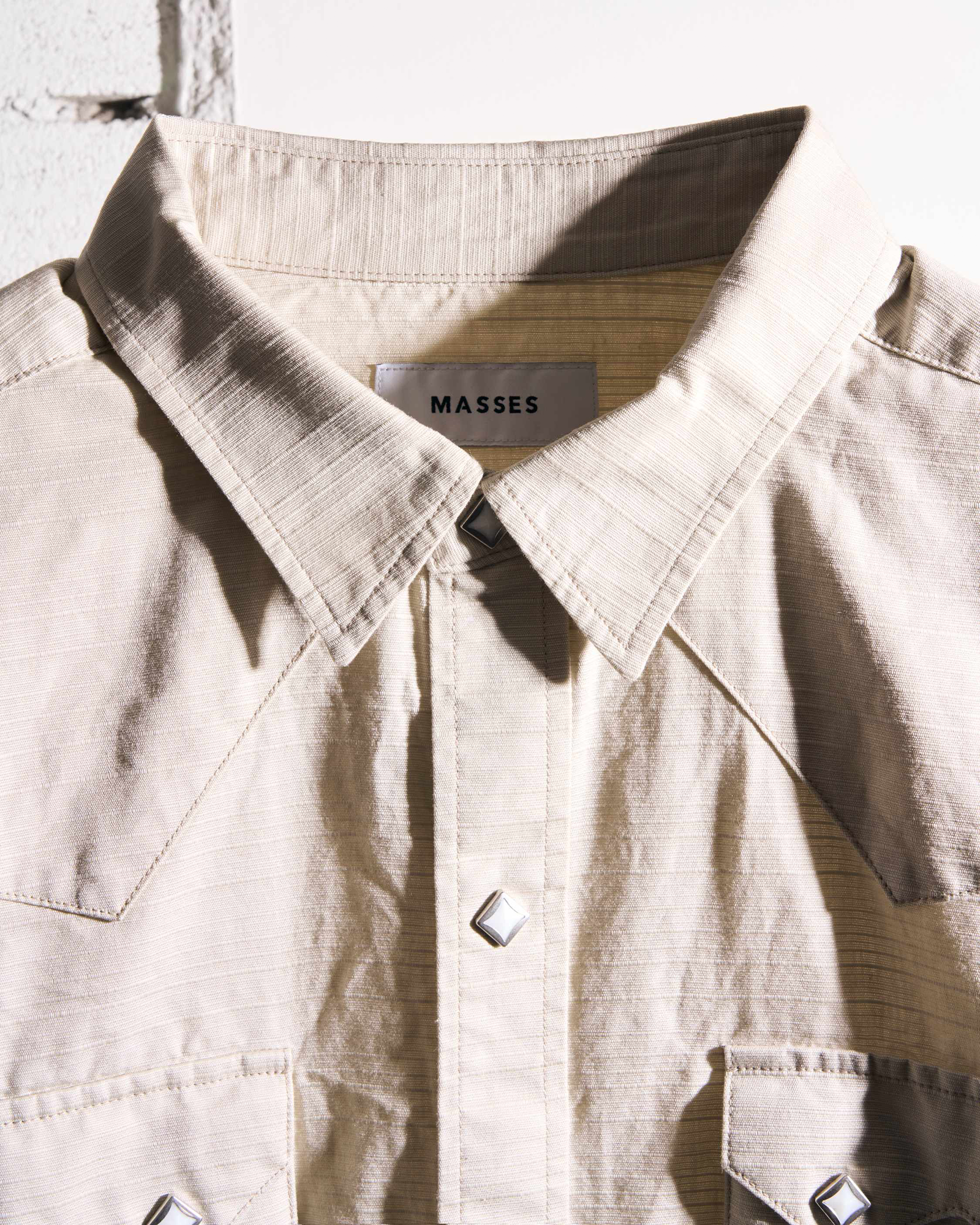 MASSES・Mathis -  WESTERN SHIRT NP / NATURAL