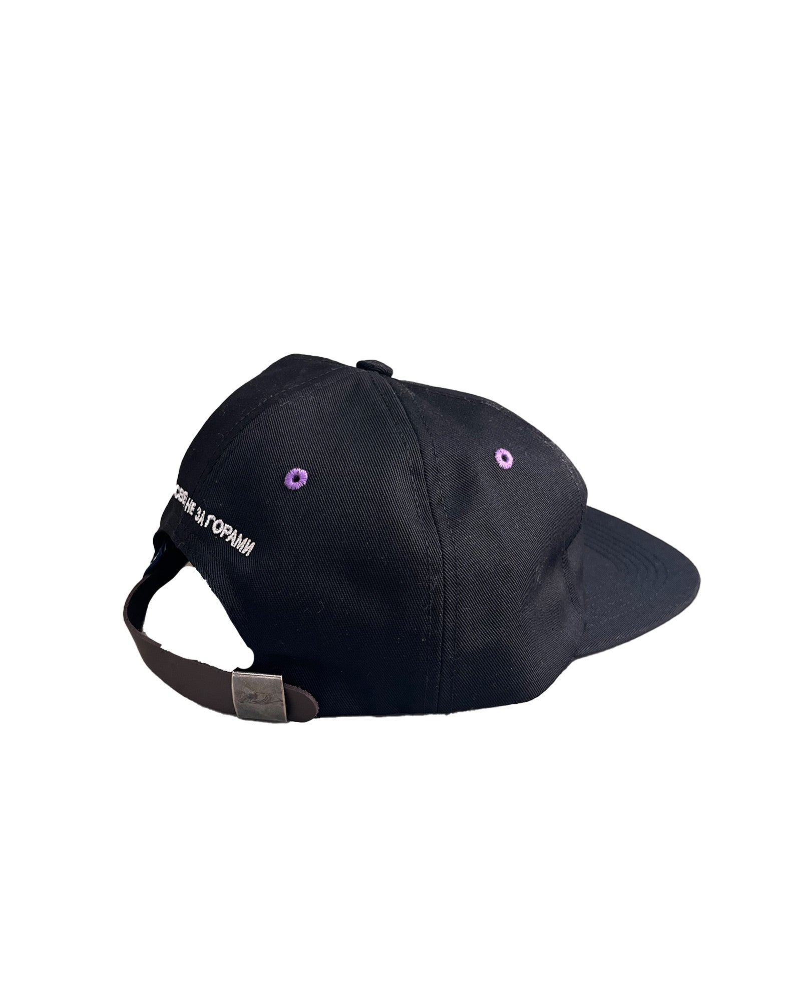 RASSVET × MEN 5-PANEL CLOWN CAP WOVEN / BLACK