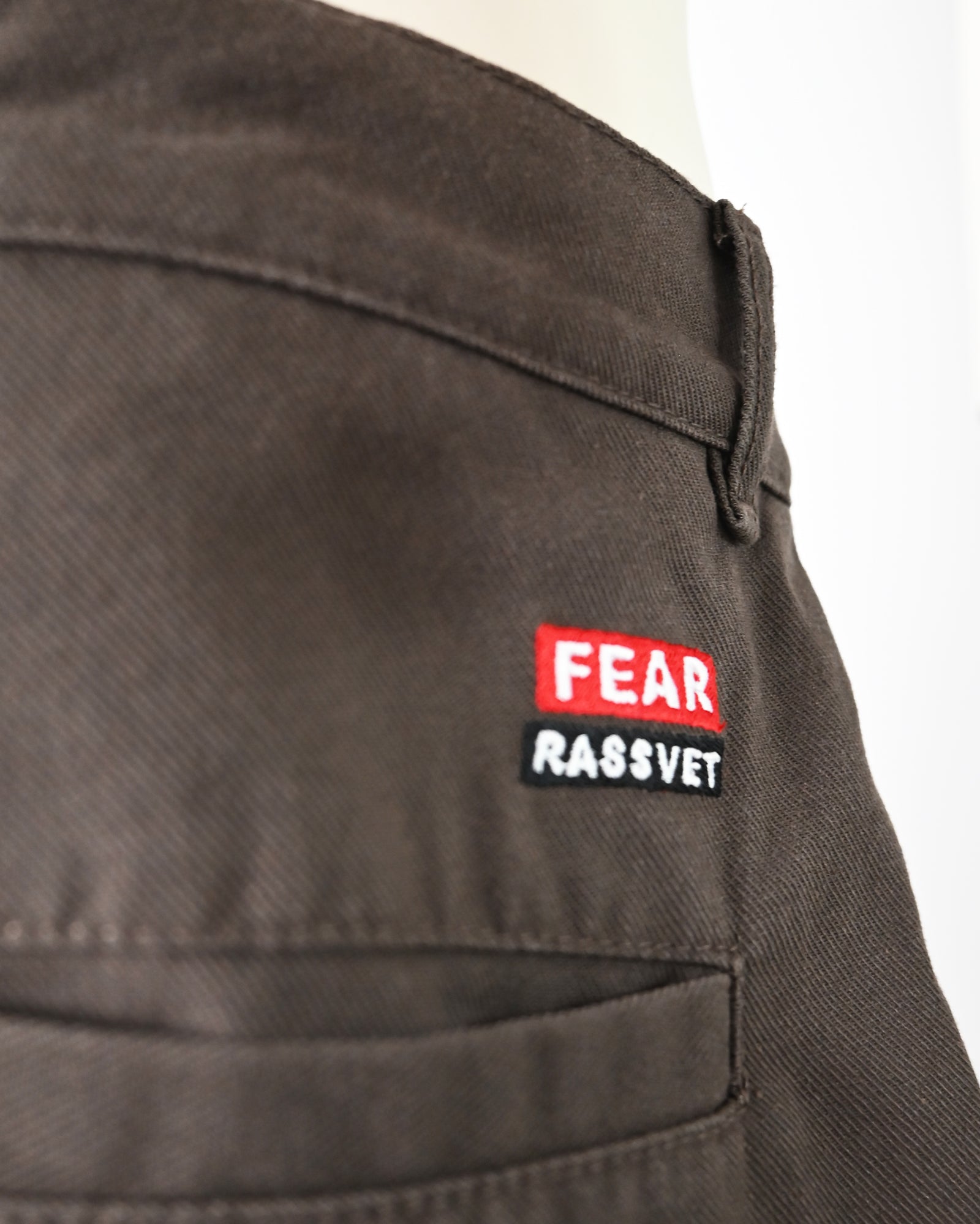 RASSVET × MEN FEAR WIDE CHINO PANTS WOVEN/ / BROWN
