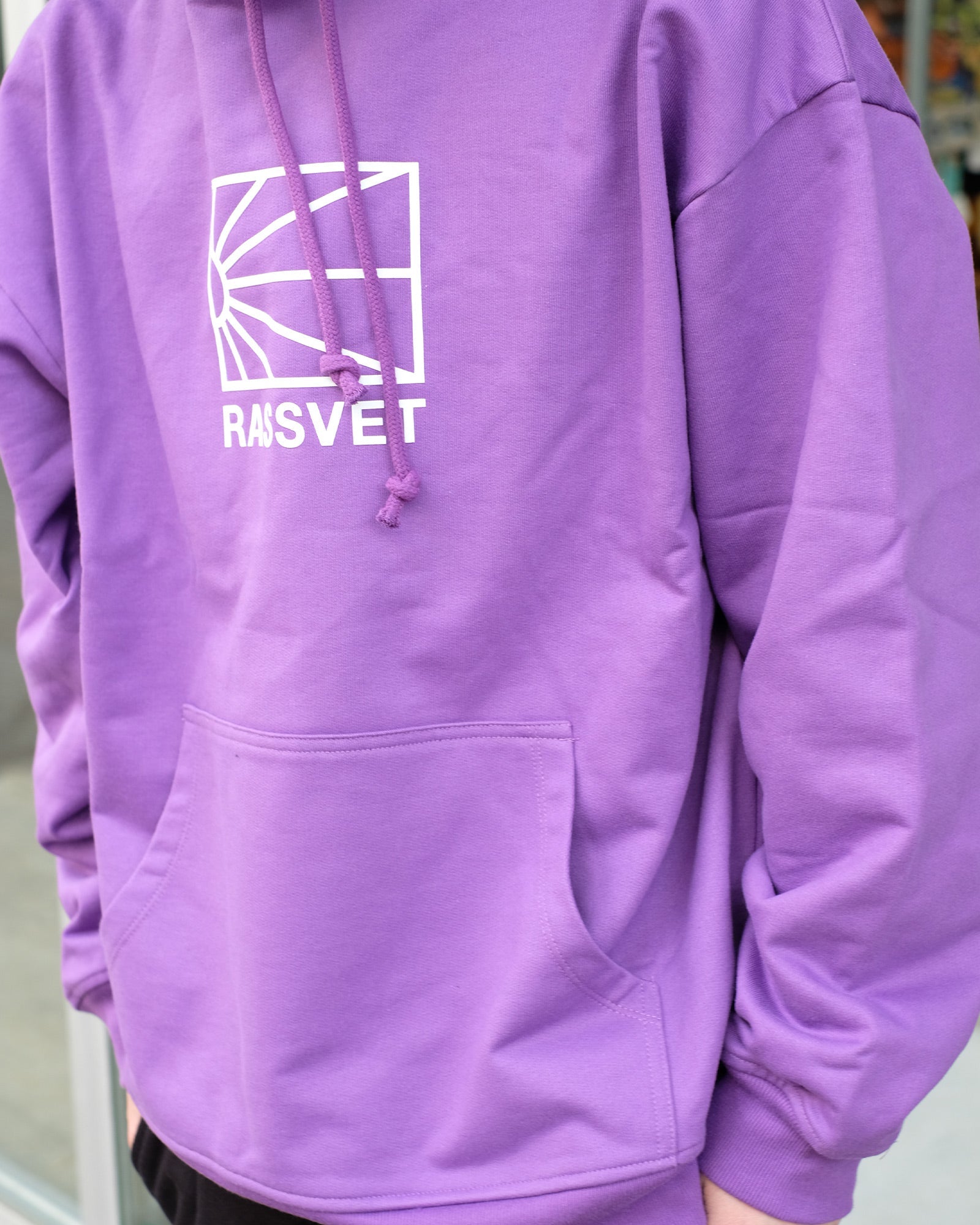 RASSVET・ラスベート - パーカー・フーディ MEN LOGO HOODIE KNIT / PURPLE