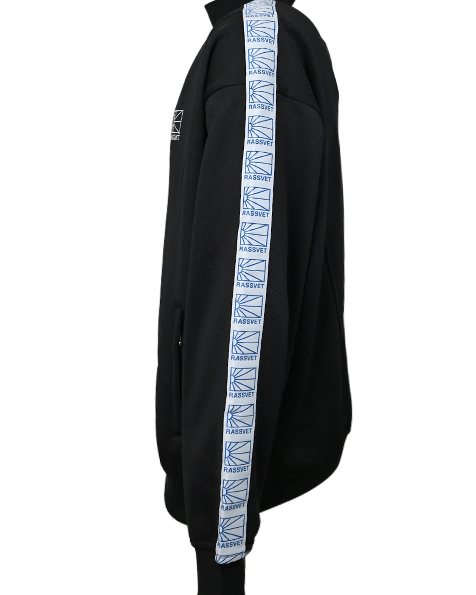 RASSVET × MEN LOGO TRACK JACKET WOVEN / BLACK