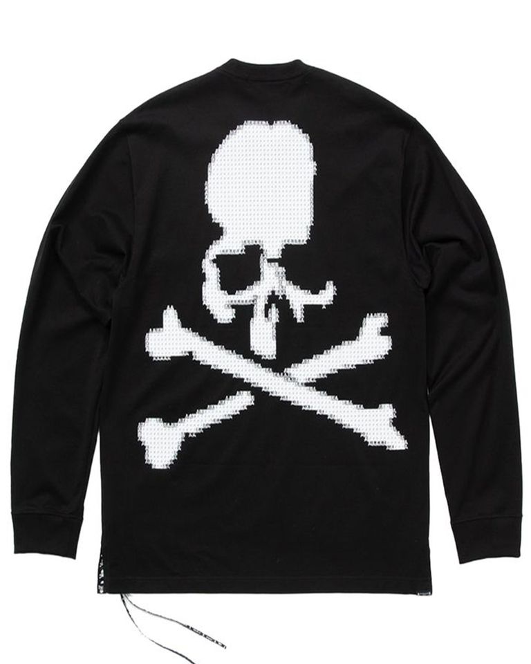 mastermind × MICRO SKULL LS TEE / BLACK