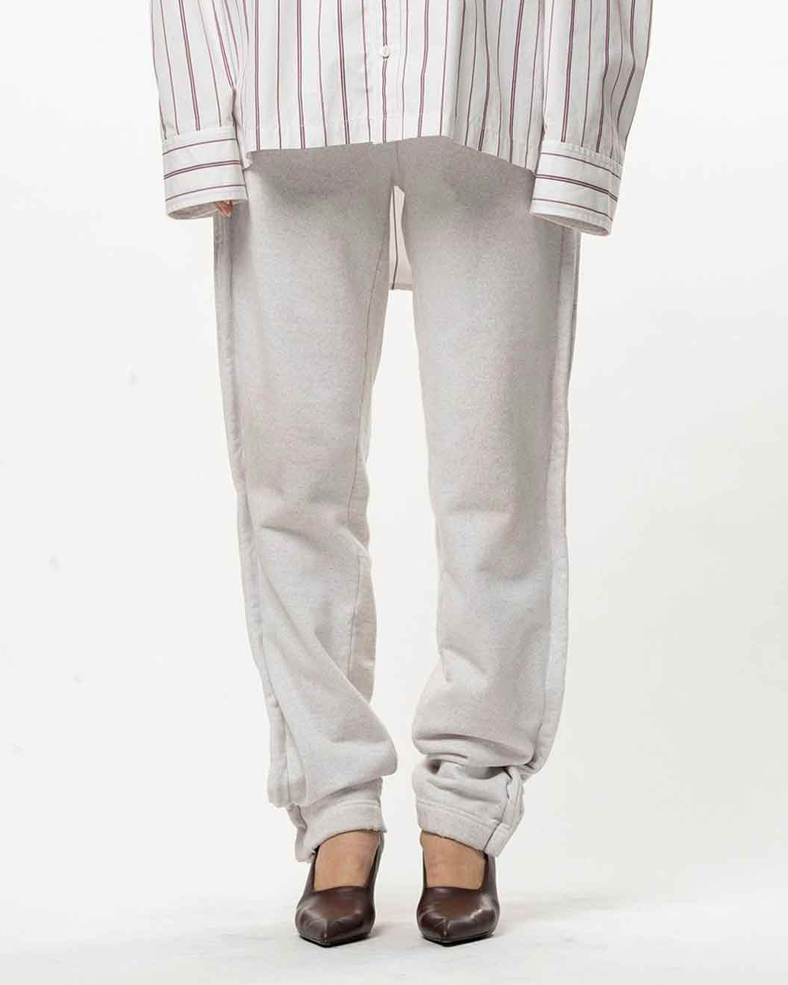 MIHARA YASUHIRO・ミハラヤスヒロ - スウェットパンツ COMBINED SWEAT PANTS / GRAY