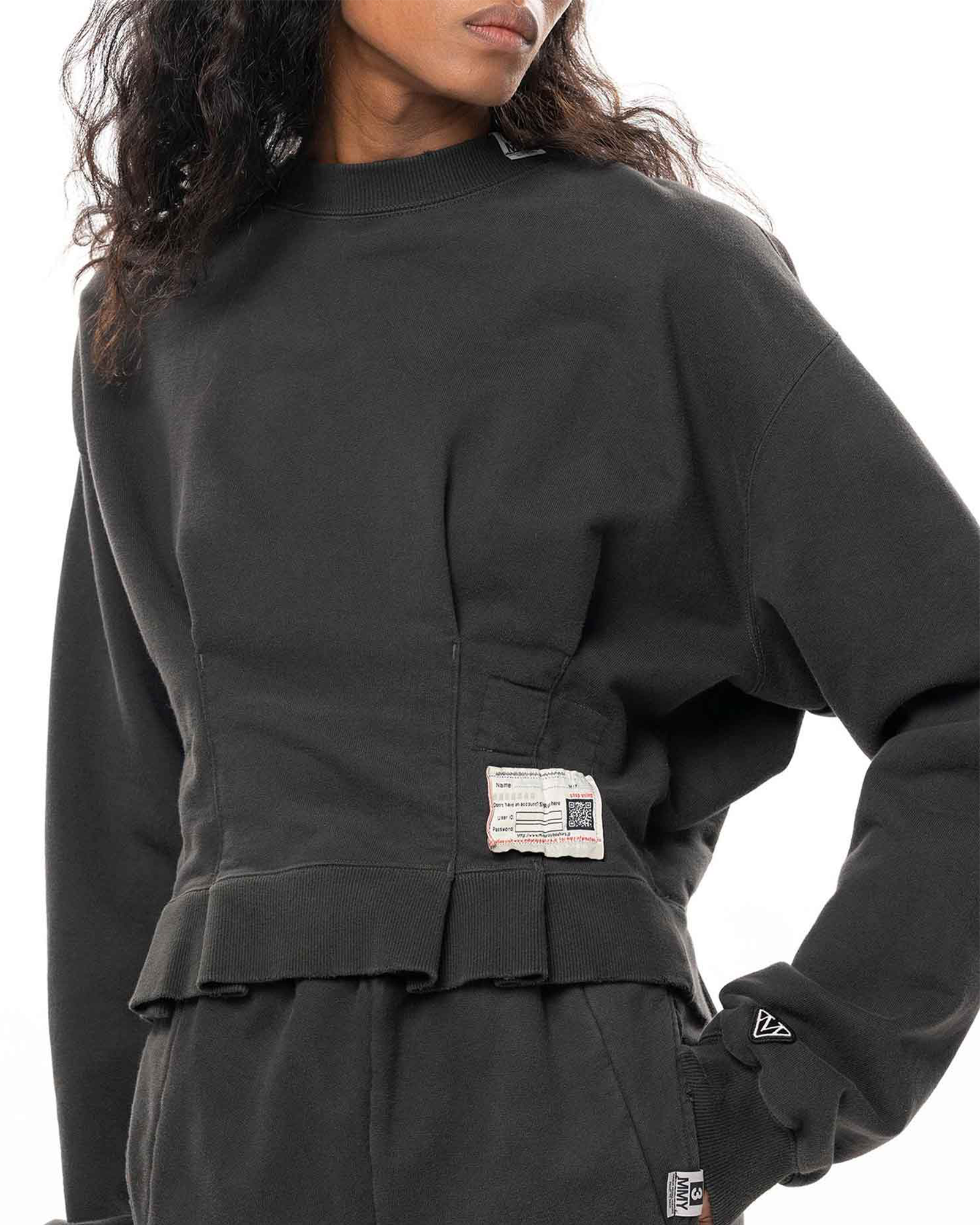 MIHARA YASUHIRO・ミハラヤスヒロ - スウェット WAIST TUCKED PULLOVER / CHARCOAL
