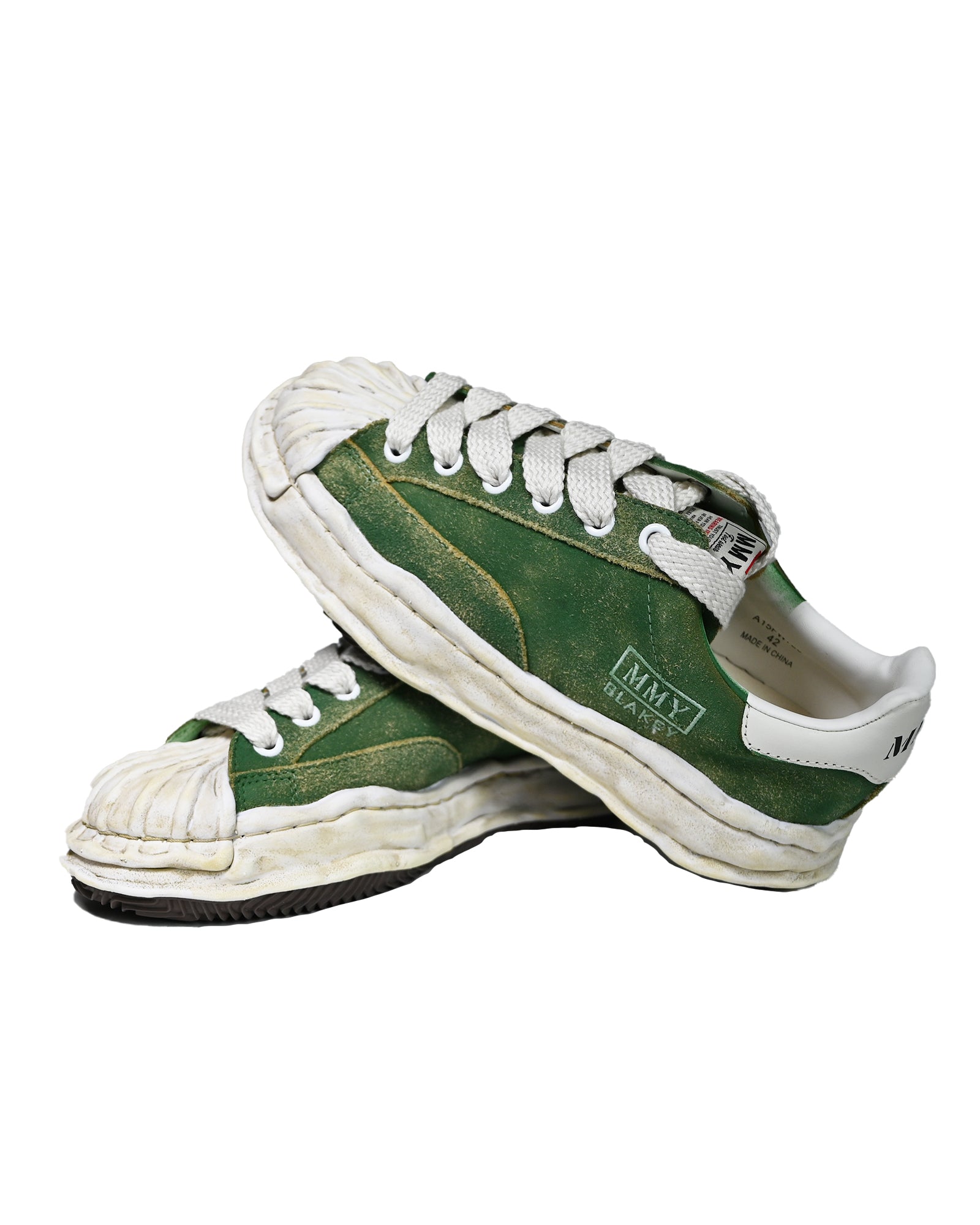 MIHARA YASUHIRO・ミハラヤスヒロ - ローカットスニーカー BLAKEY ORIGINAL SOLE VINTAGE SUEDE LOW-TOP SNEAKER / GREEN