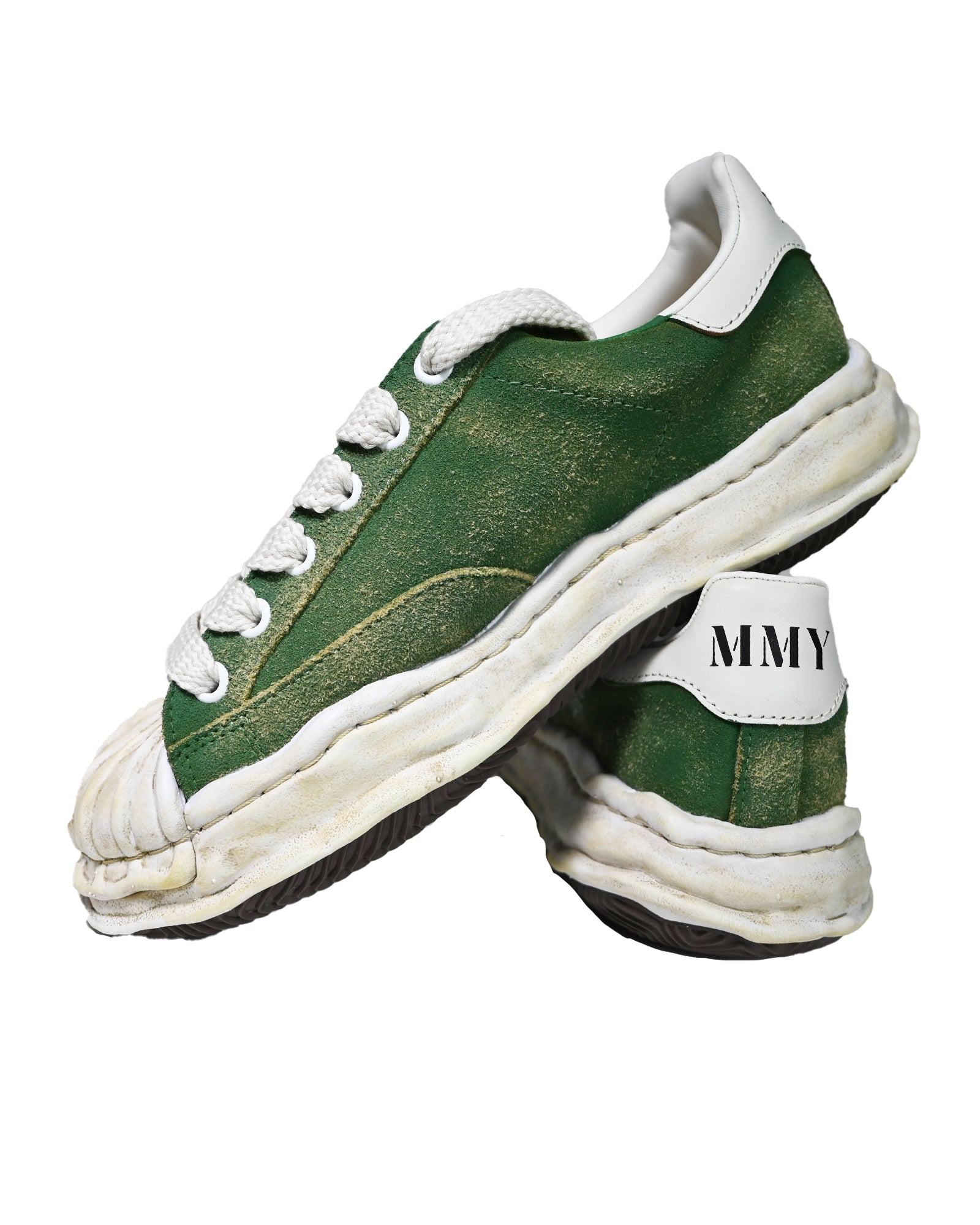 MIHARA YASUHIRO・ミハラヤスヒロ - ローカットスニーカー BLAKEY ORIGINAL SOLE VINTAGE SUEDE LOW-TOP SNEAKER / GREEN