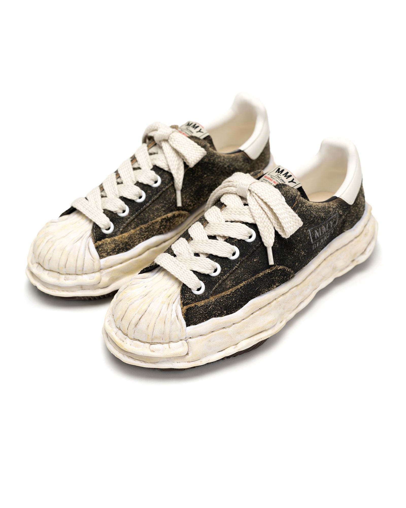 MIHARA YASUHIRO・ミハラヤスヒロ - ローカットスニーカー BLAKEY ORIGINAL SOLE VINTAGE SUEDE LOW-TOP SNEAKER / BLACK