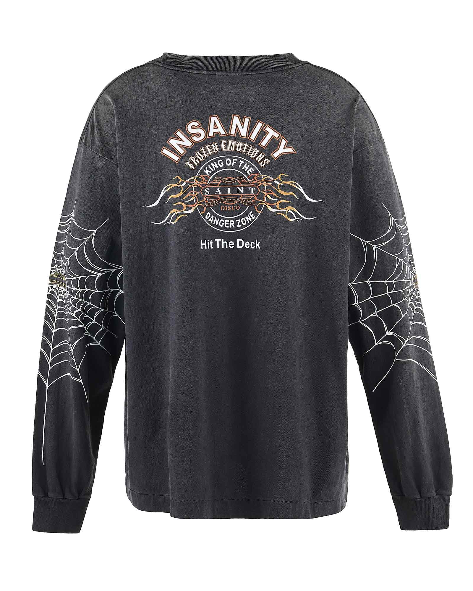 ©SAINT M×××××× × ML_LS TEE/INSANITY / BLACK