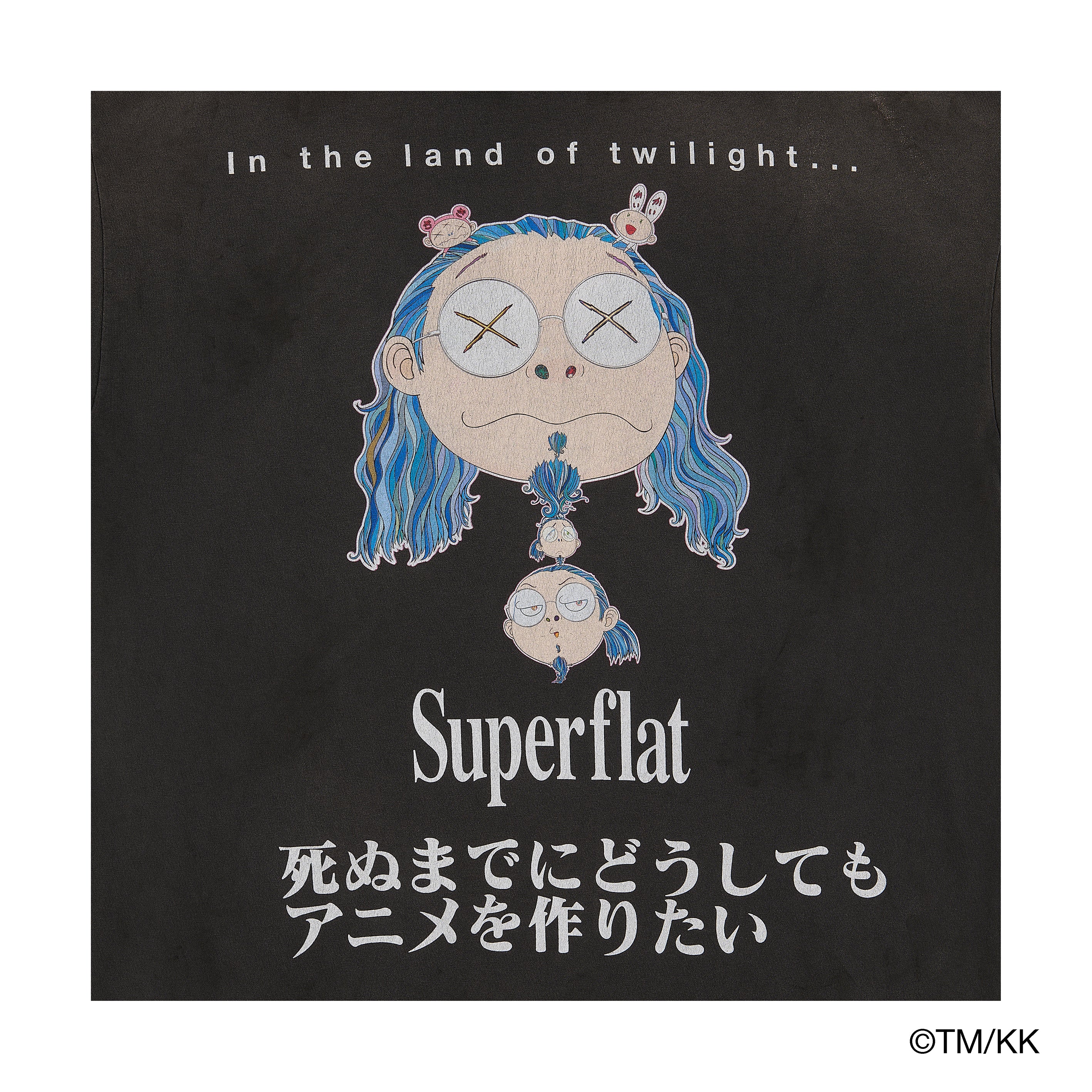 mononoke・made・モノノケメイド -  LS T-SHIRT/SUPERFLAT / BLACK