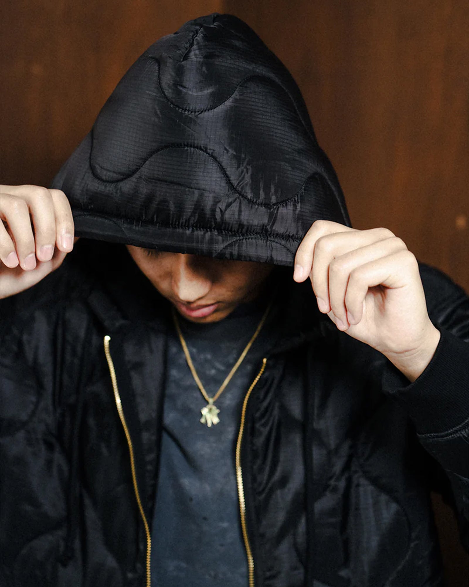 NVCLEAR・ニュークリア - ジャケット LINER ZIP HOODIE / BLACK