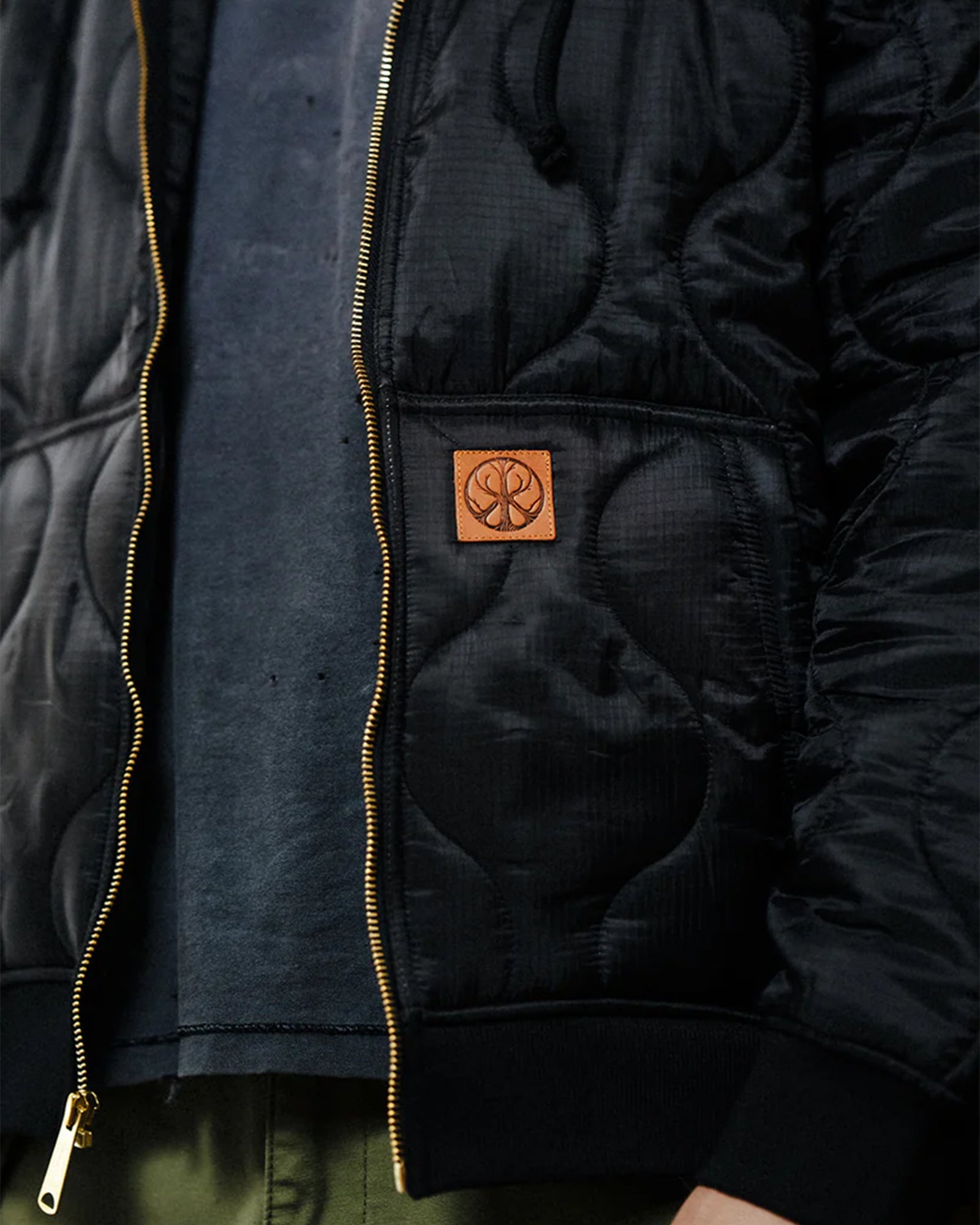 NVCLEAR・ニュークリア - ジャケット LINER ZIP HOODIE / BLACK