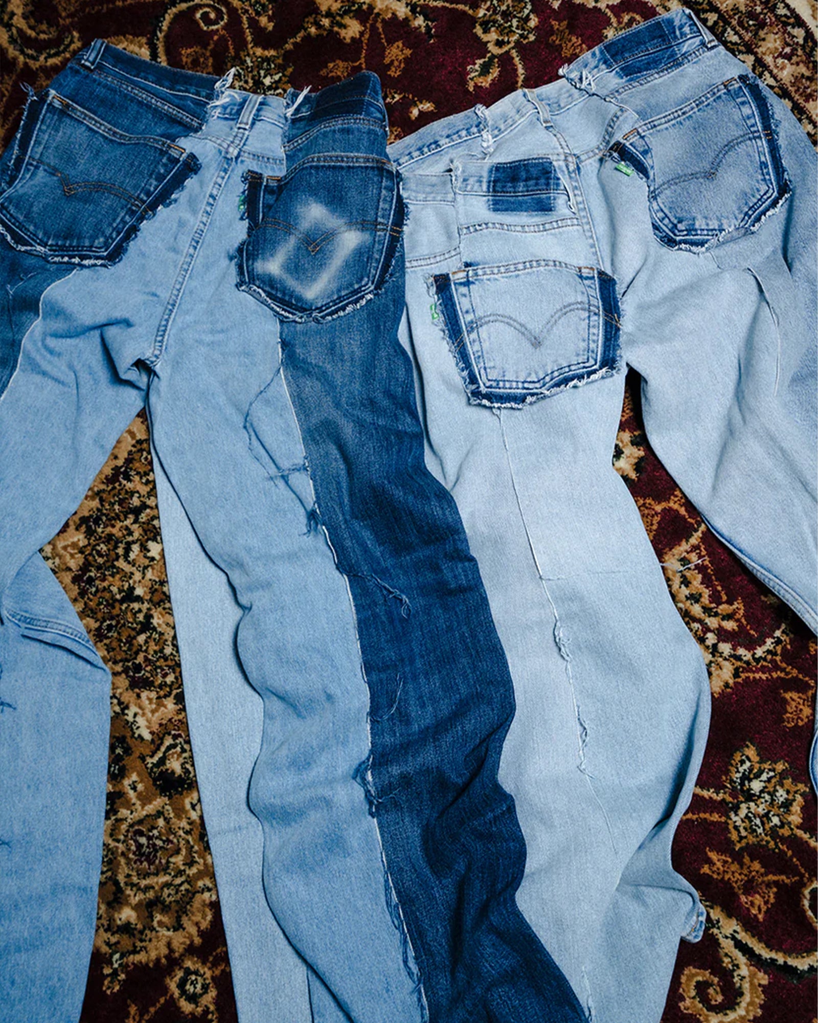 NVCLEAR・ニュークリア - デニムパンツ REMAKE WIDE DENIM PANTS / ASSORT BLUE