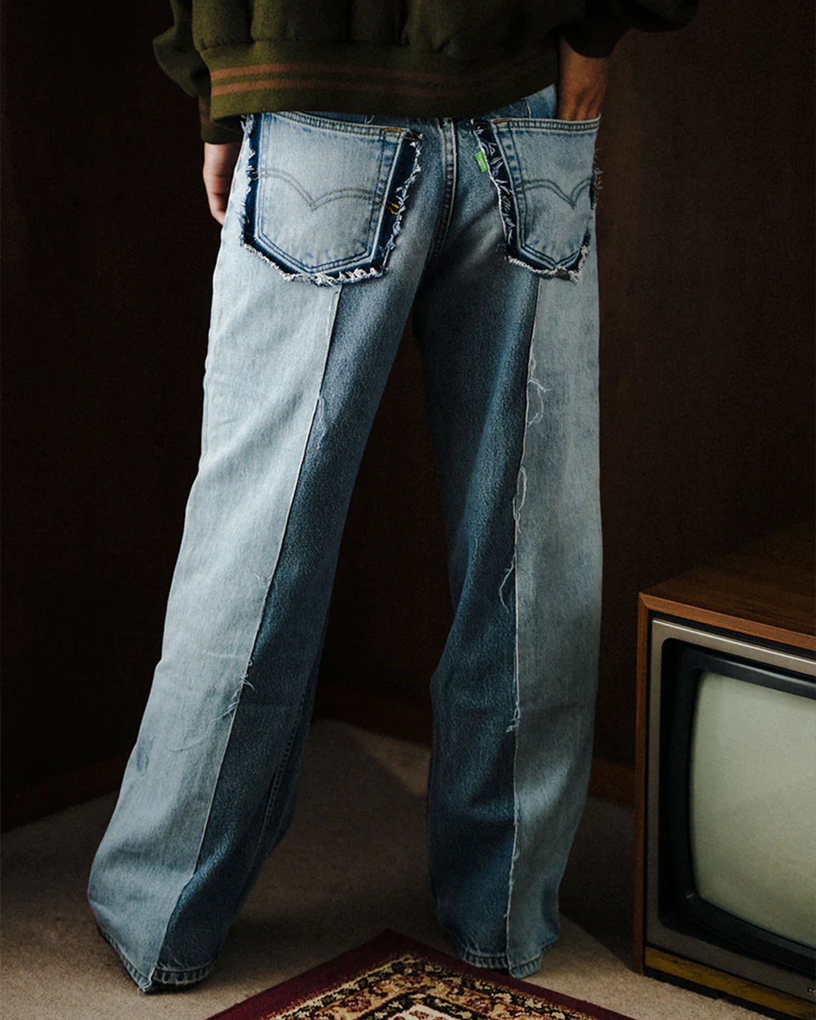 NVCLEAR・ニュークリア - デニムパンツ REMAKE WIDE DENIM PANTS / ASSORT BLUE