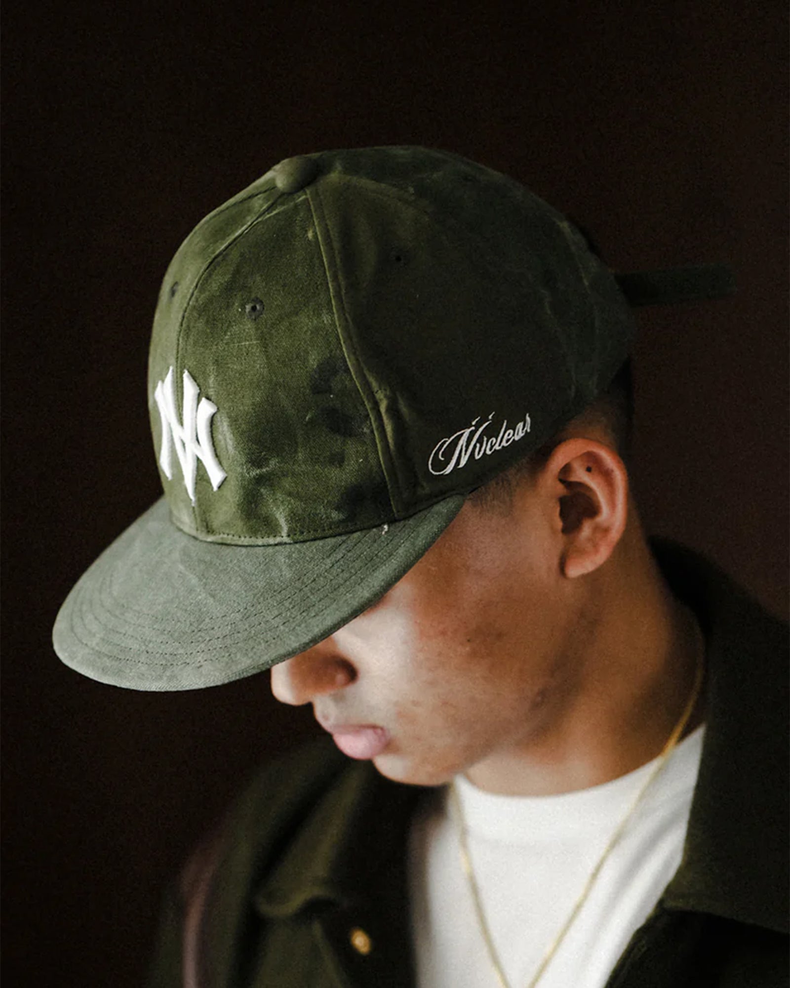 NVCLEAR・ニュークリア -  NV LOGO ARMY CAP-2 / KHAKI WHITE