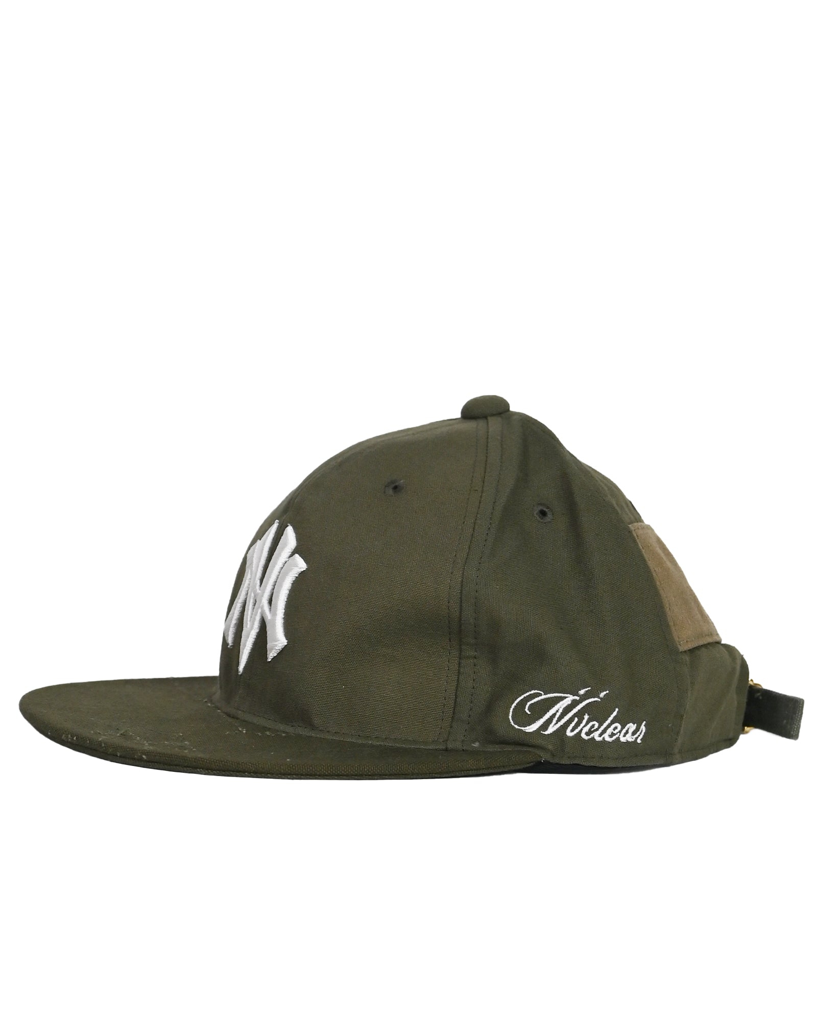 NVCLEAR・ニュークリア - キャップ NV LOGO ARMY CAP-4 / KHAKI WHITE