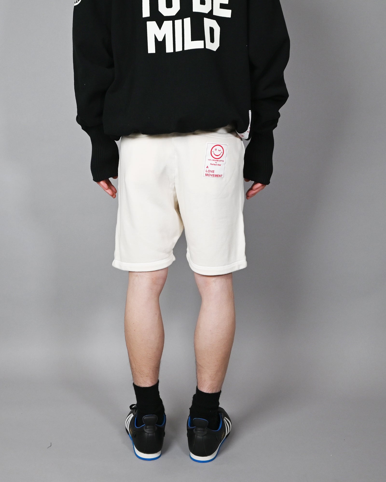 Perfectribs・パーフェクトリブズ - ハーフ・ショートパンツ ONE LOVE SWEAT SHORT PANTS / OFF WHITE