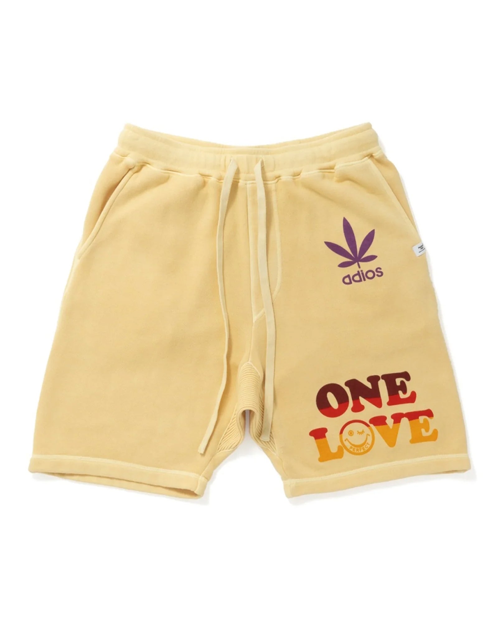 Perfectribs × ONE LOVE SWEAT SHORT PANTS /YELLOW