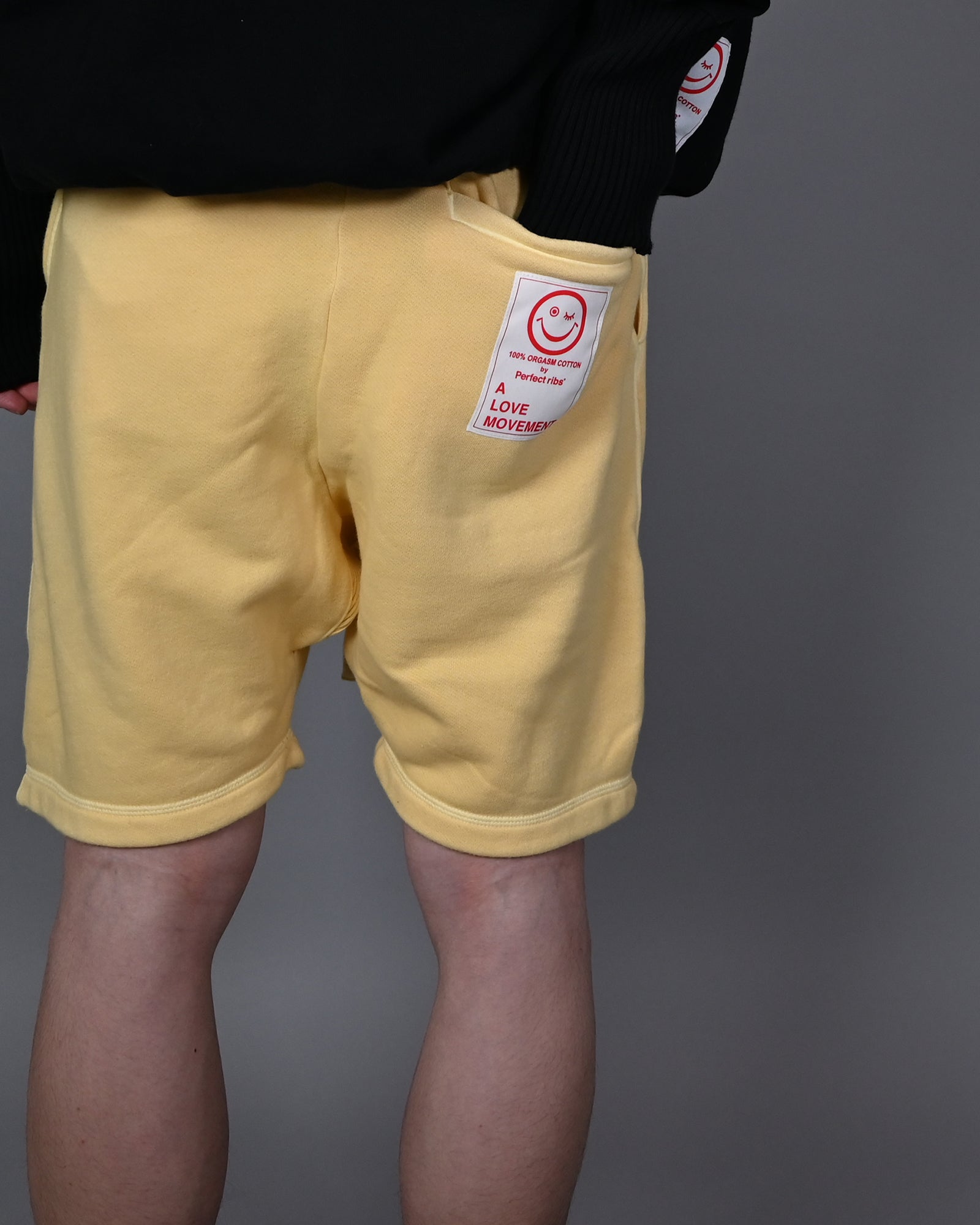 Perfectribs × ONE LOVE SWEAT SHORT PANTS /YELLOW