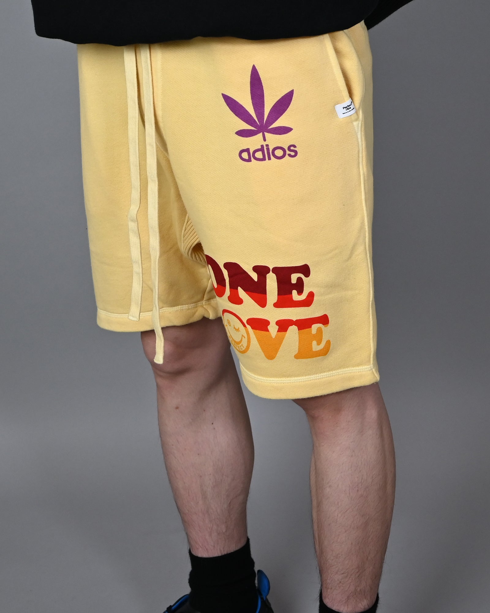 Perfectribs × ONE LOVE SWEAT SHORT PANTS /YELLOW