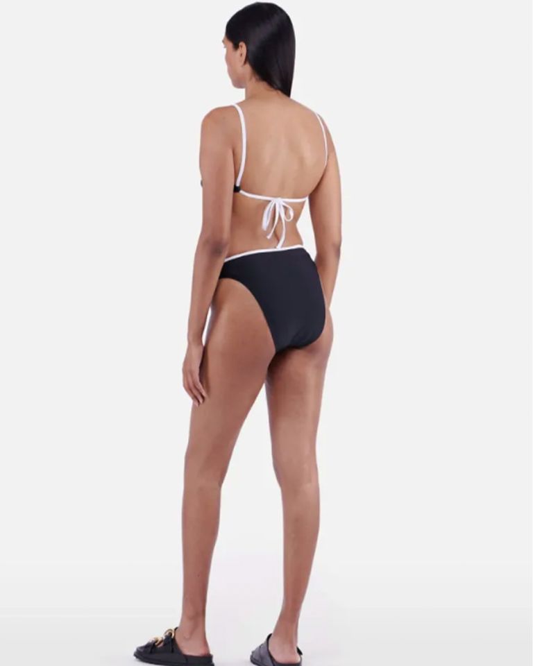 Marine Serre × ORGANIC COTTON BRA / BLACK