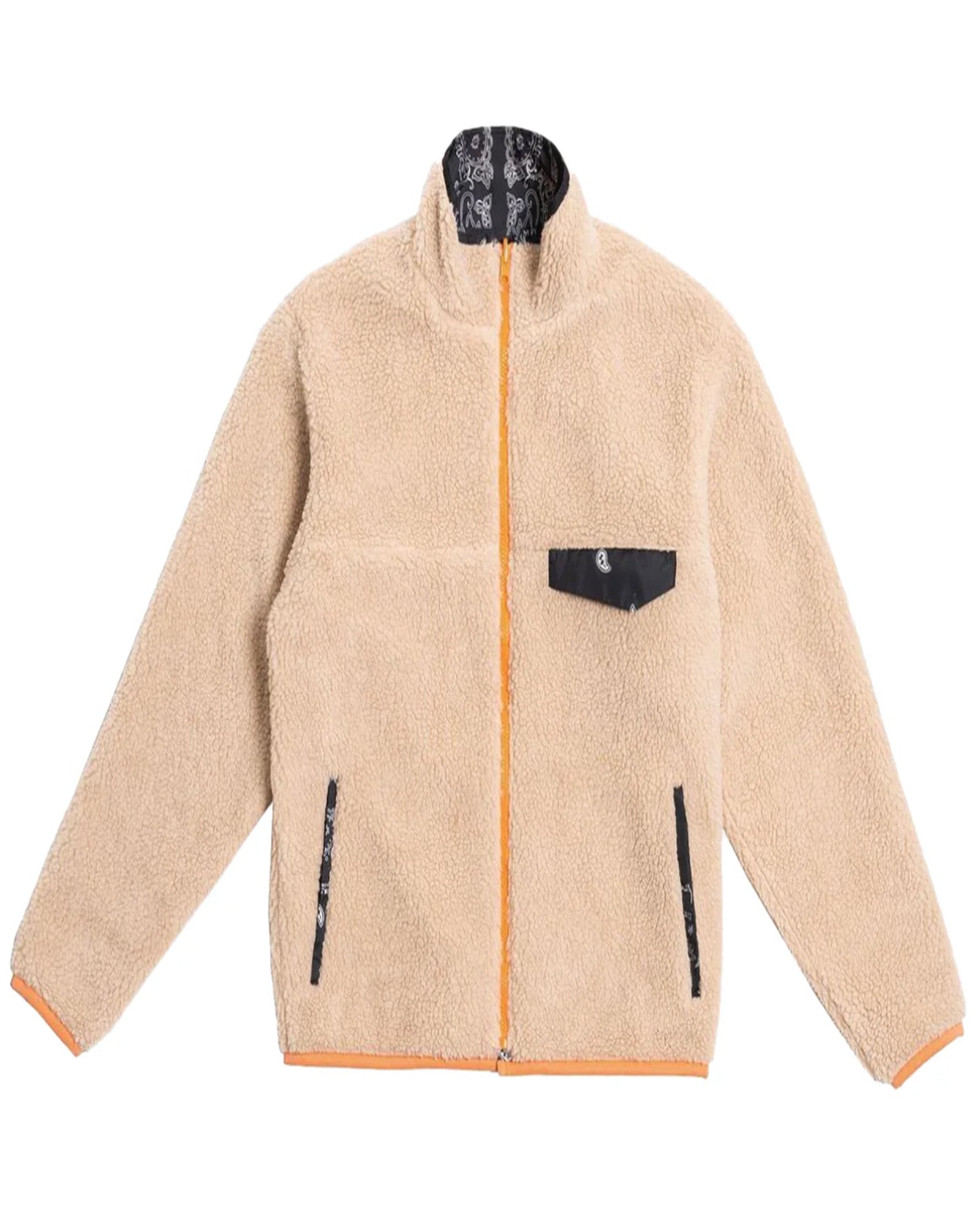 PAISLEY FLEECE JACKET / BEIGE