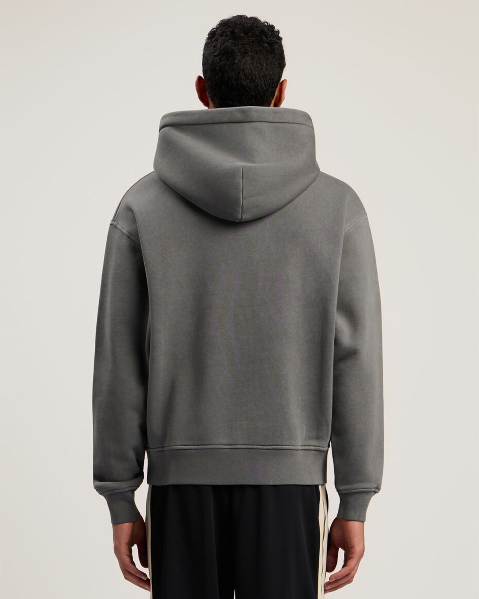 PALM ANGELS・palm angels -  NECK LOGO REGULAR HOODIE / DARK GREY OFF WHITE