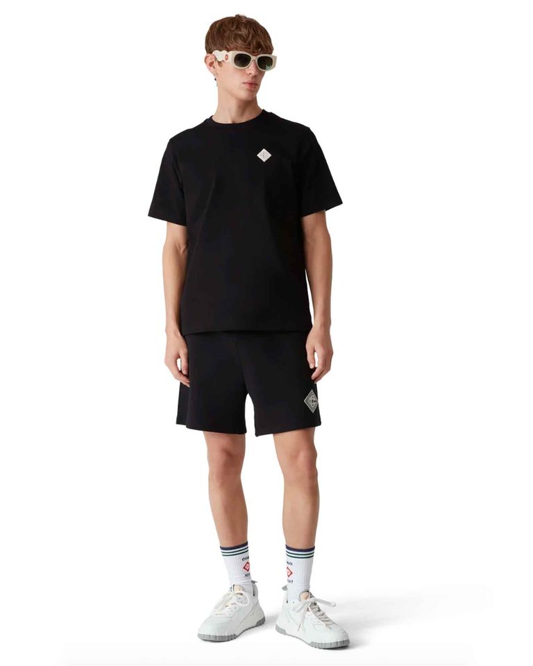 CASABLANCA × PEARL DIAMOND CC PATCH T-SHIRT / BLACK
