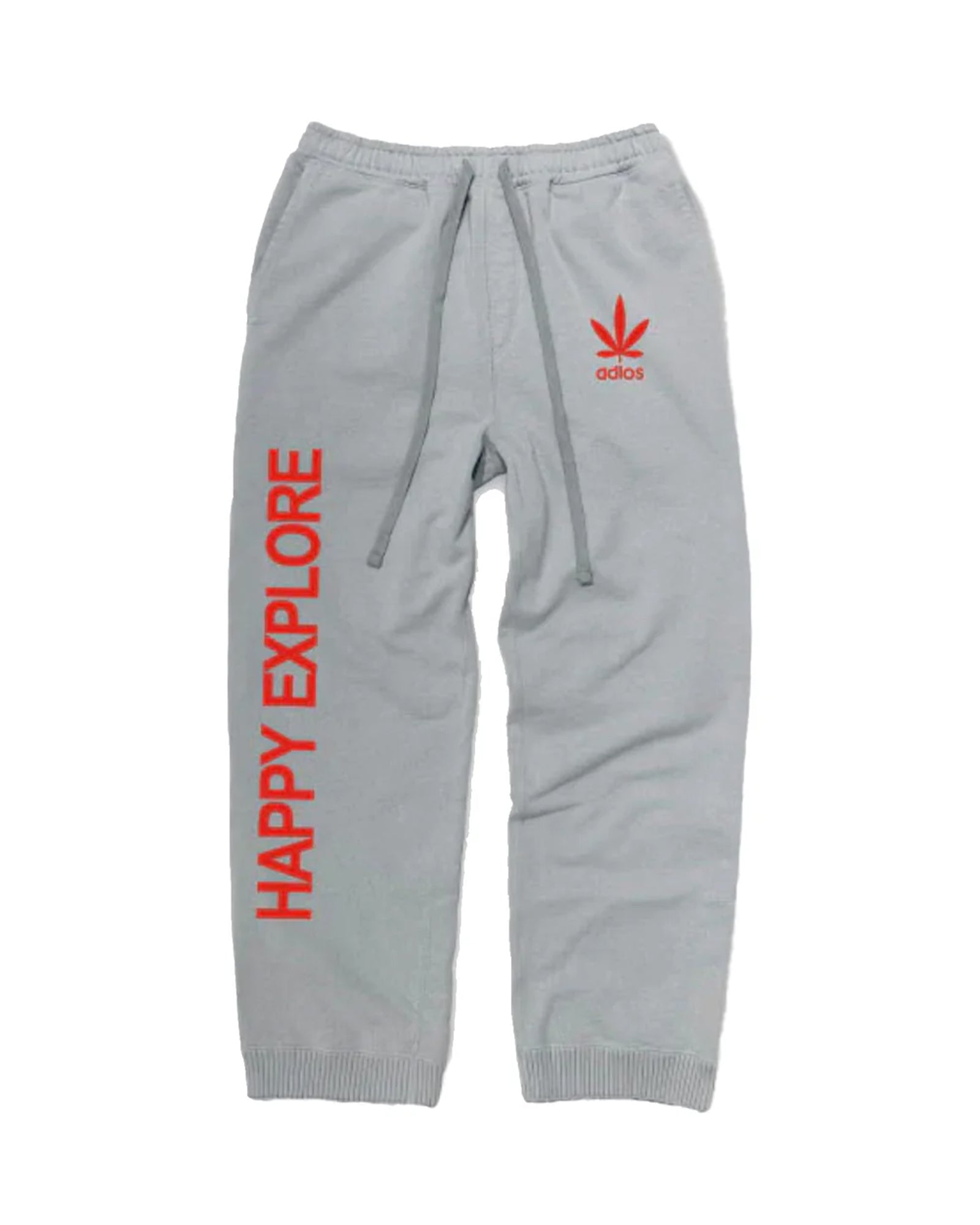 STRAIGHT WIDE PANTS HAPPY EXPLORE / GREY