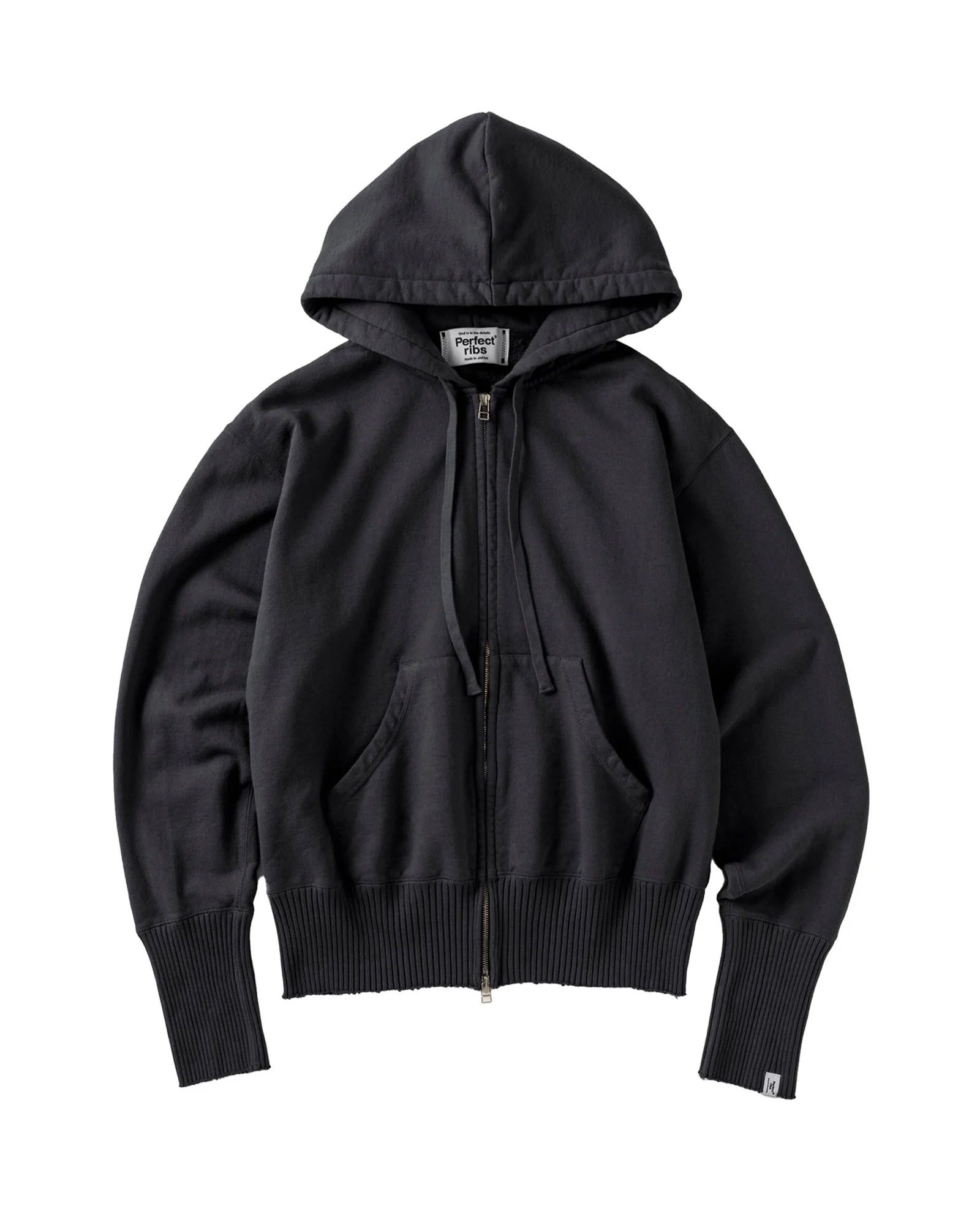 BASIC ZIP HOODIE / VINTAGE BLACK