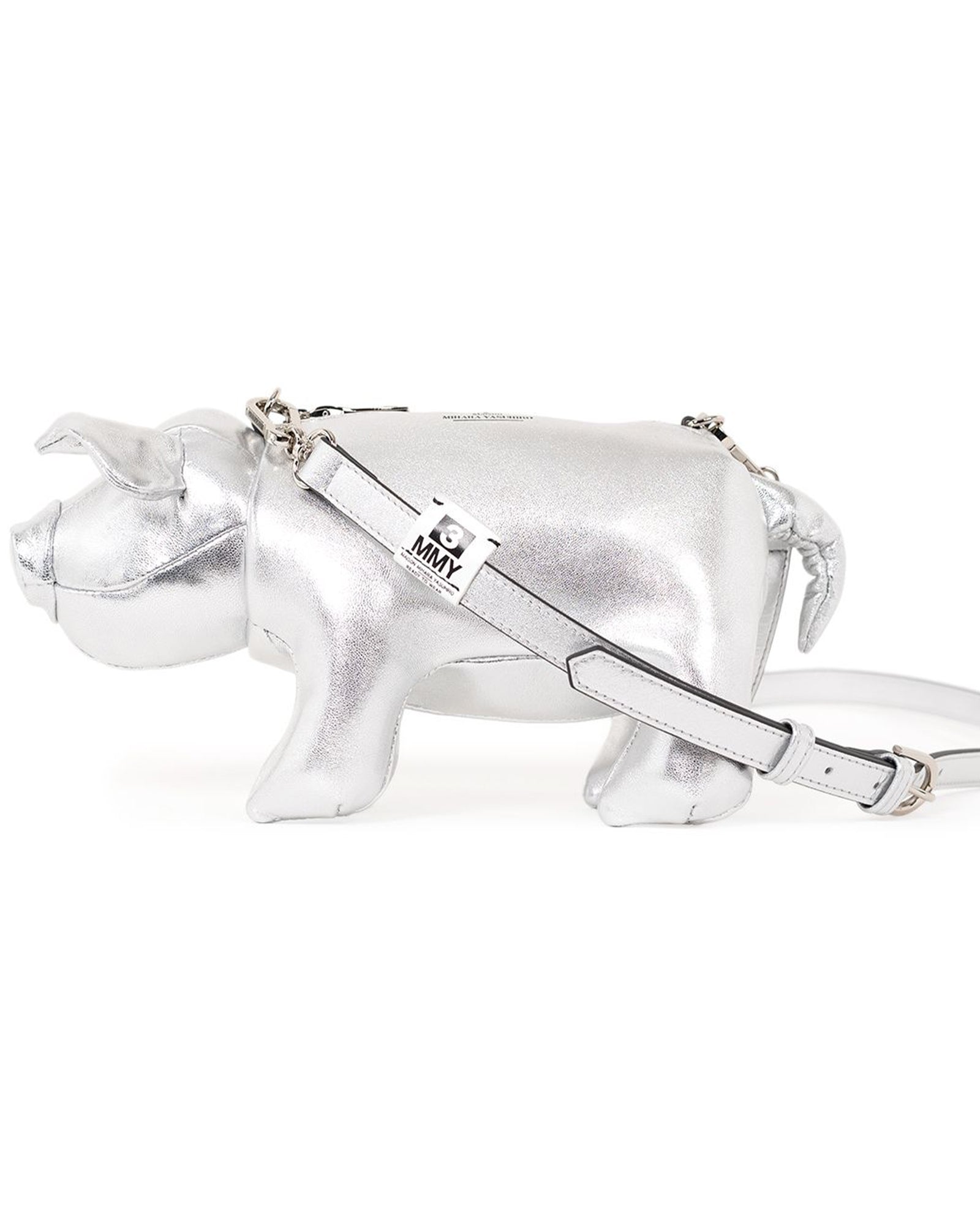 MIHARA YASUHIRO・ミハラヤスヒロ - ショルダーバッグ PIG MINI BAG / SILVER