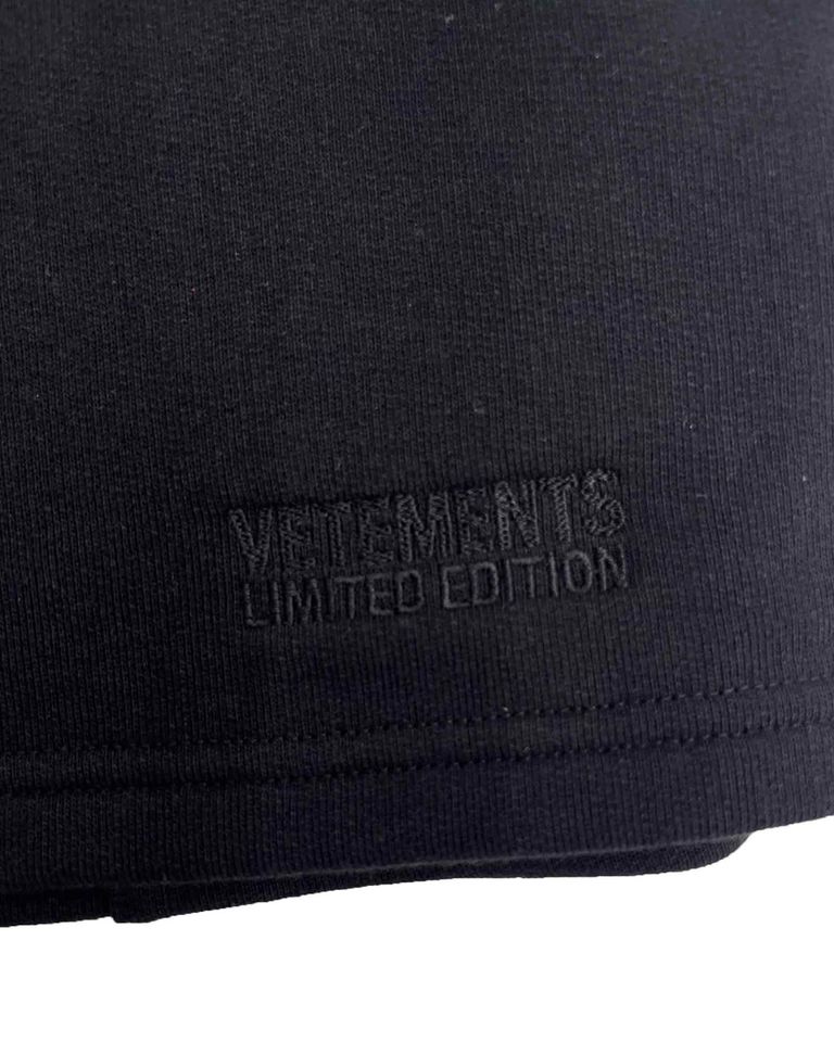 VETEMENTS × PUSH-UP MOLTON MINI SKIRT / BLACK