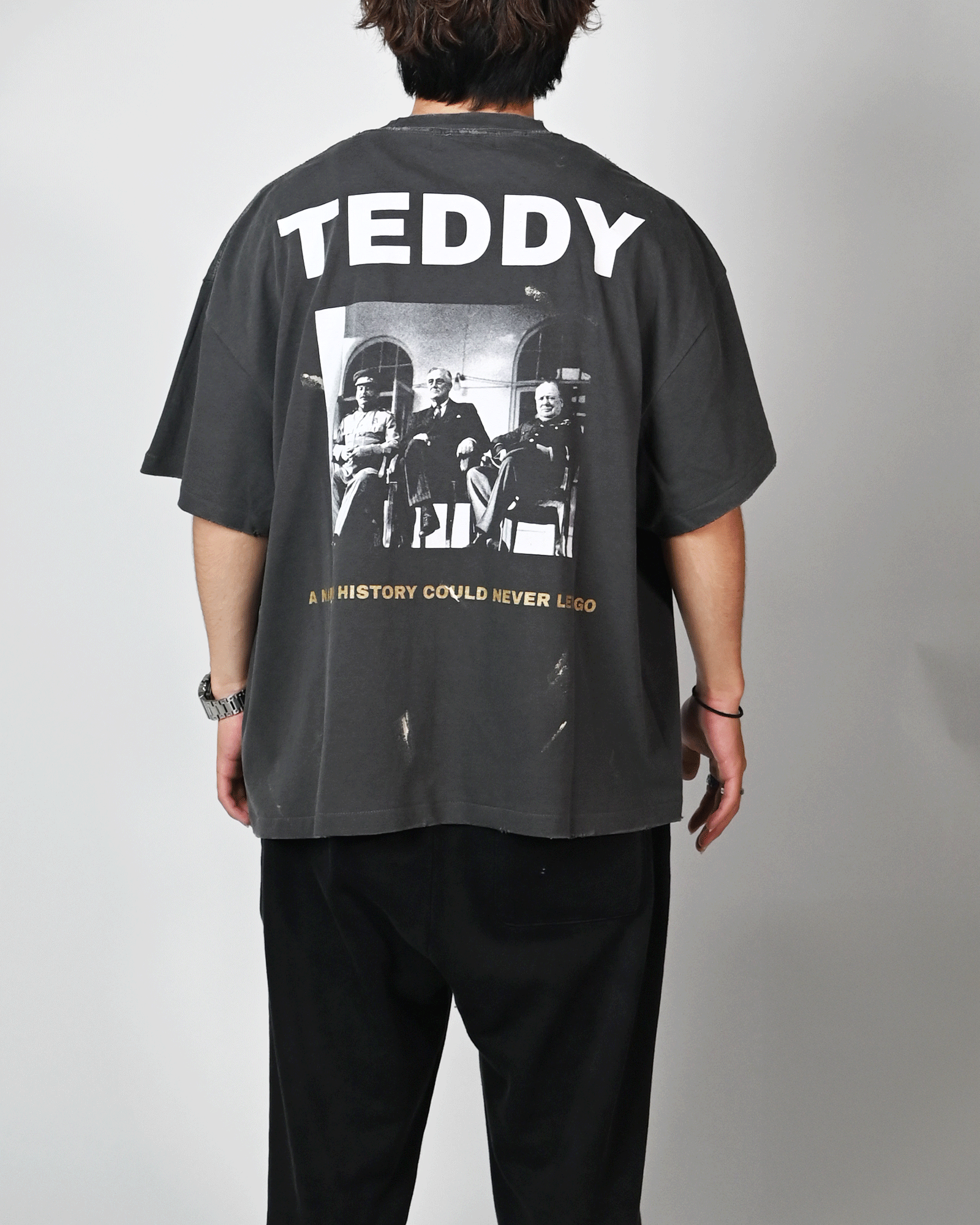 Rebelle de luxe・ルベルドゥリュクス - トップス "RDL S/S TEDDY TEE" / BLACK