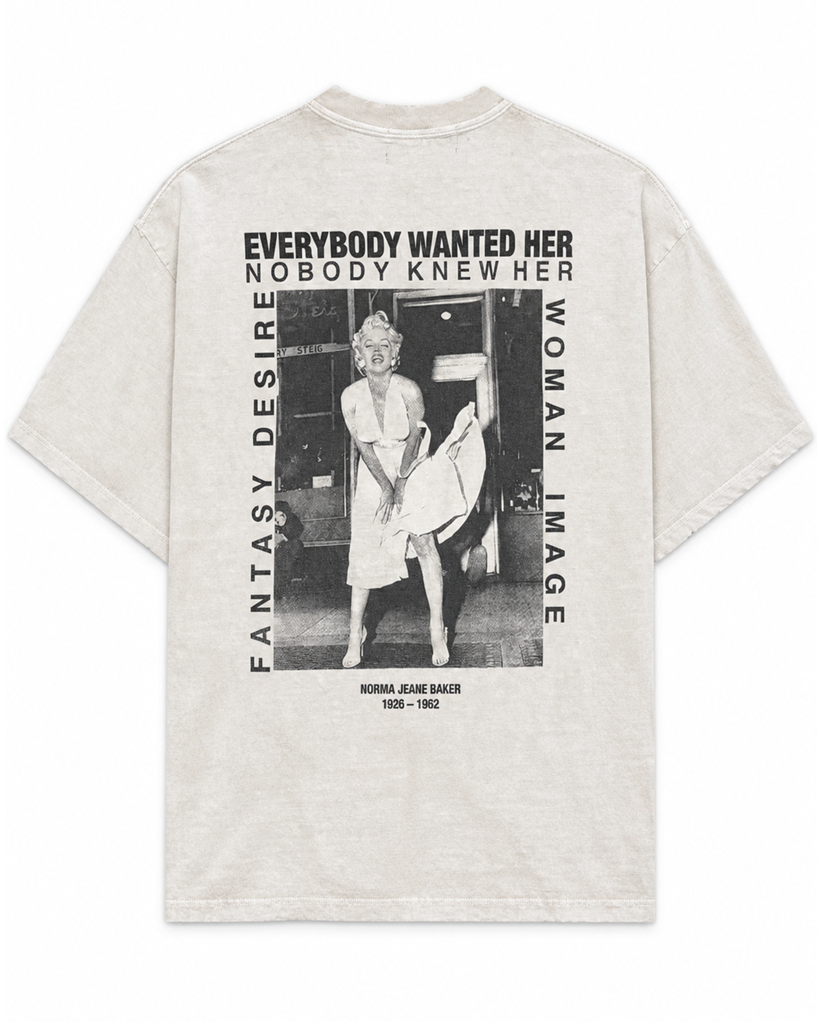 Rebelle de luxe・ルベルドゥリュクス - Tシャツ・カットソー RDL S/S MARILYN M TEE / OFF WHITE