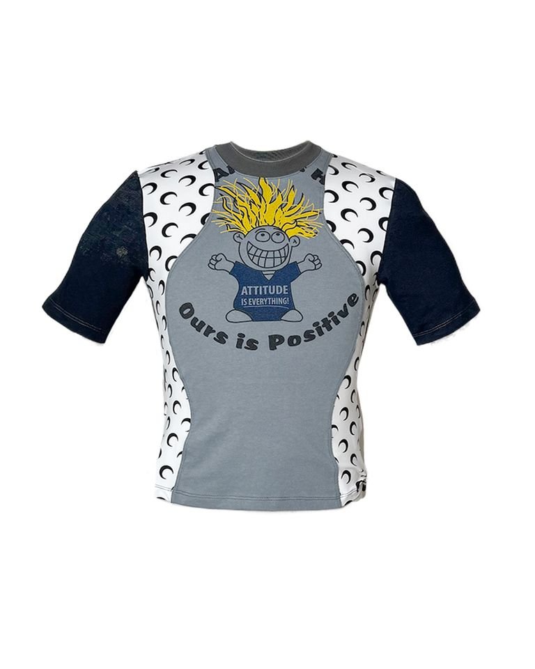 Marine Serre・マリーン・セル - Tシャツ・カットソー REGENERATED GRAPHIC T-SHIRTS BABY FIT T-SHIRT  / NIGHT OWL