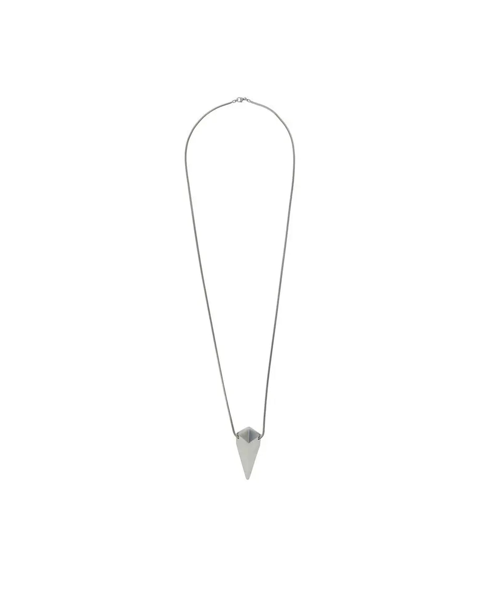 RICK OWENS・リック オウエンス - ネックレス PYRAMID CHARM / SILVER