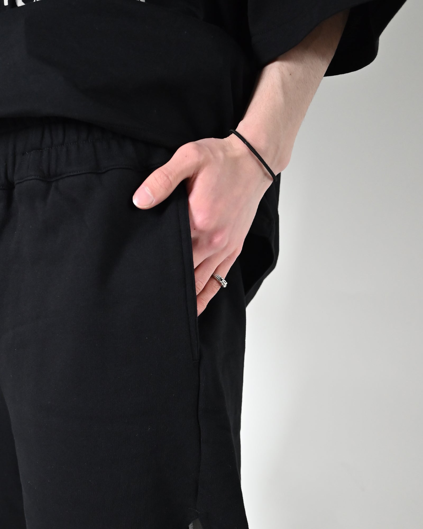 RICK OWENS・リック オウエンス - ハーフ・ショートパンツ SHORTS / BLACK