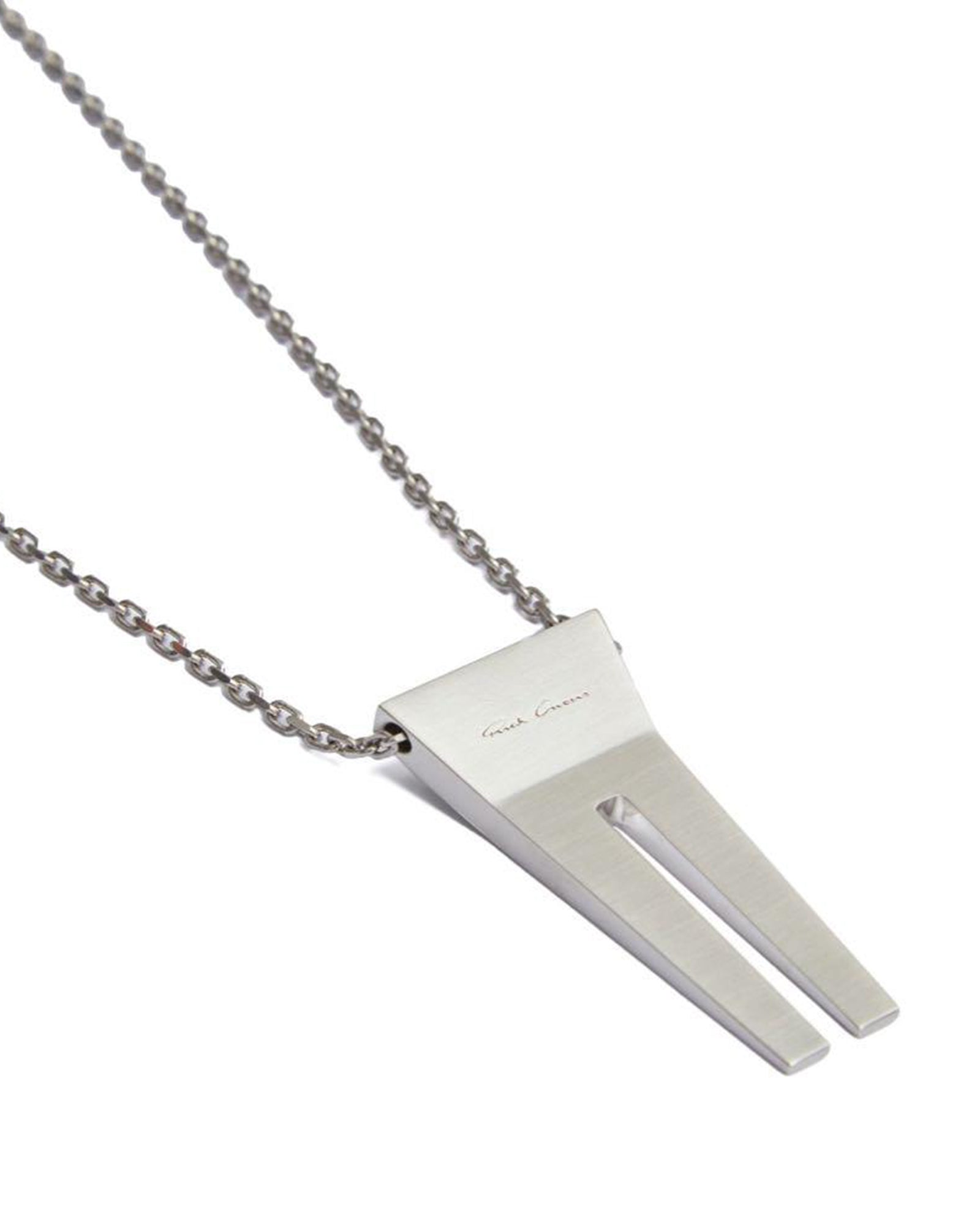 RICK OWENS・リック オウエンス - ネックレス OPEN TRUNK CHARM / SILVER