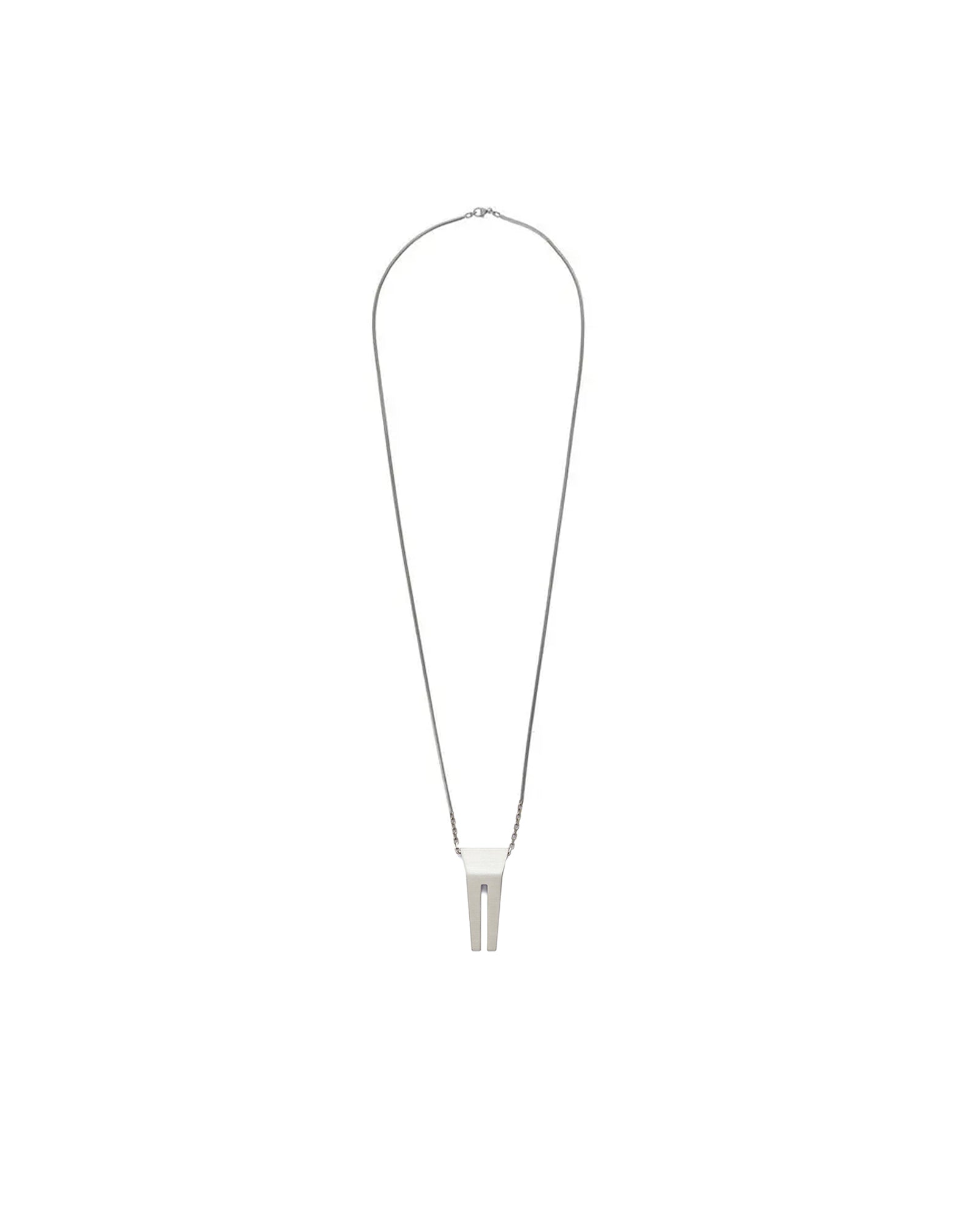 RICK OWENS・リック オウエンス - ネックレス OPEN TRUNK CHARM / SILVER
