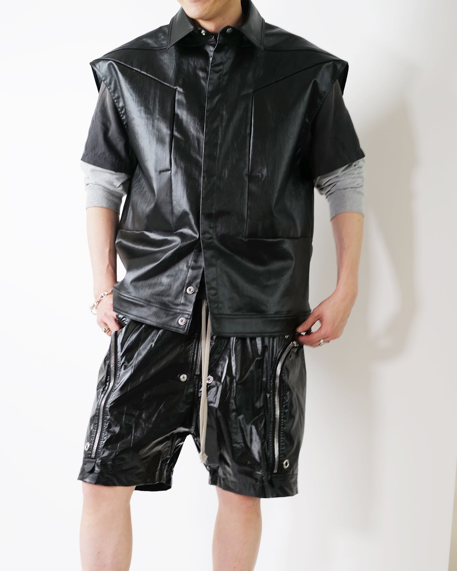 RICK OWENS・rick owens -  JUMBO SL OUTERSHIRT / BLACK