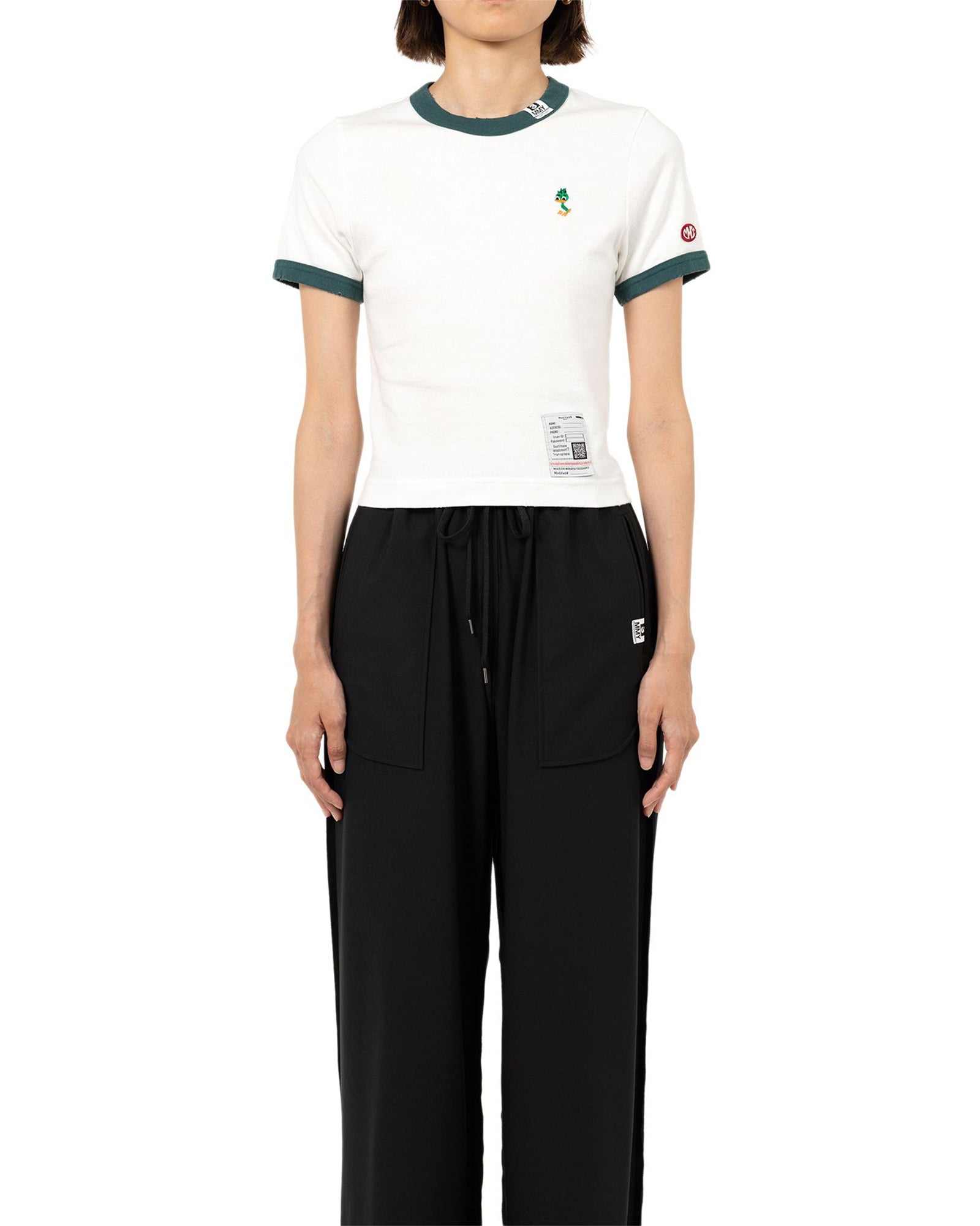 MIHARA YASUHIRO・ミハラヤスヒロ - Tシャツ・カットソー RINGER MINI TEE / WHITE