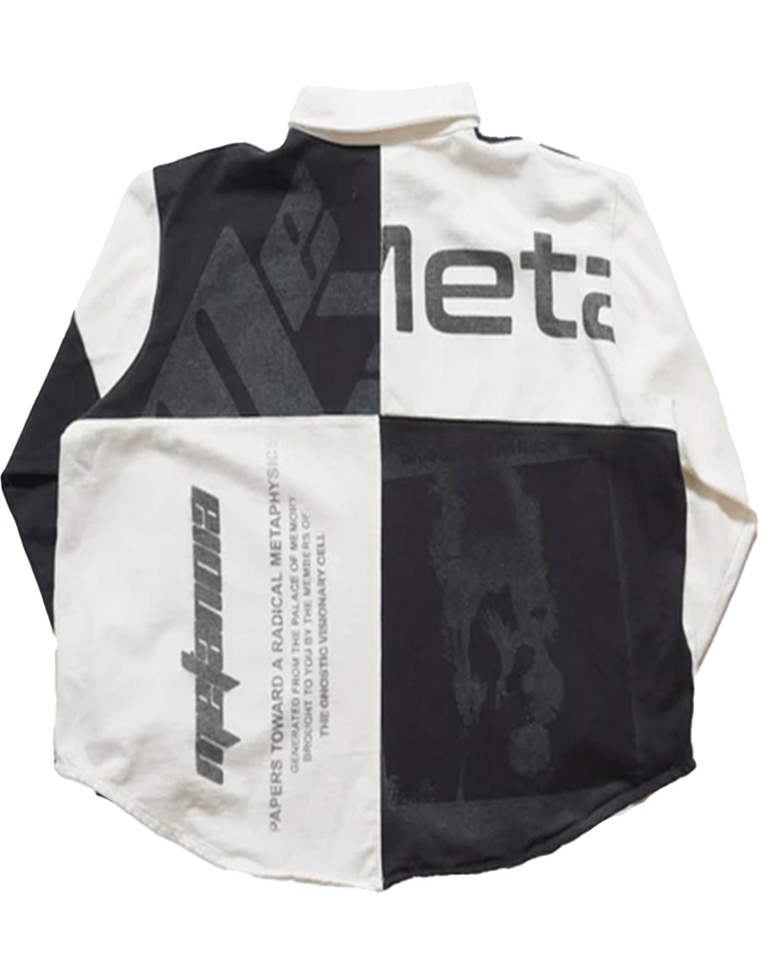 RRR123・リヴィントン ロイ レビス - L/S Tシャツ META RUGBY / BLACK / WHITE