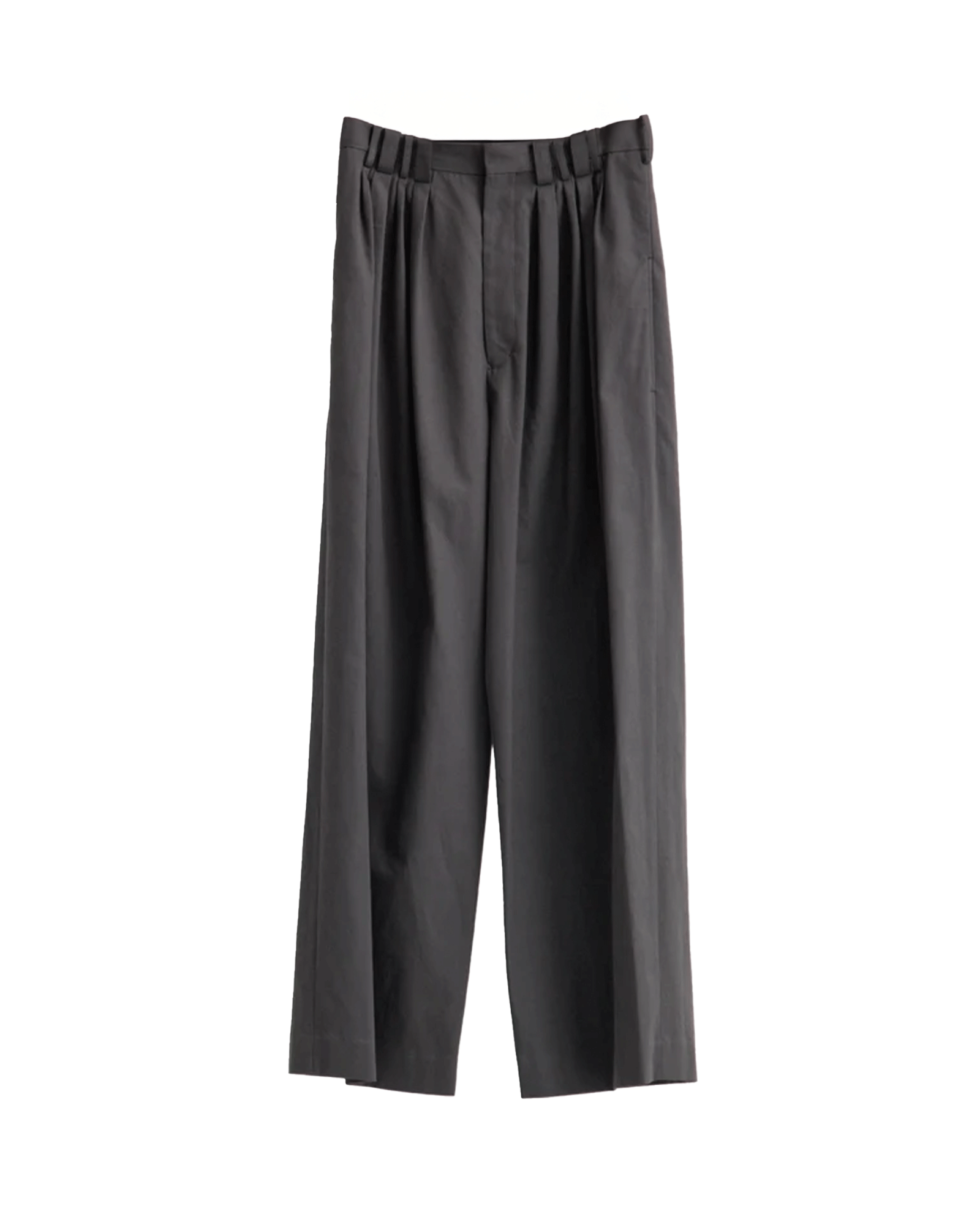 SOSHIOTSUKI・ソウシオオツキ - その他パンツ EIGHT TUCK HIGH WEST TROUSERS /  CHARCOAL