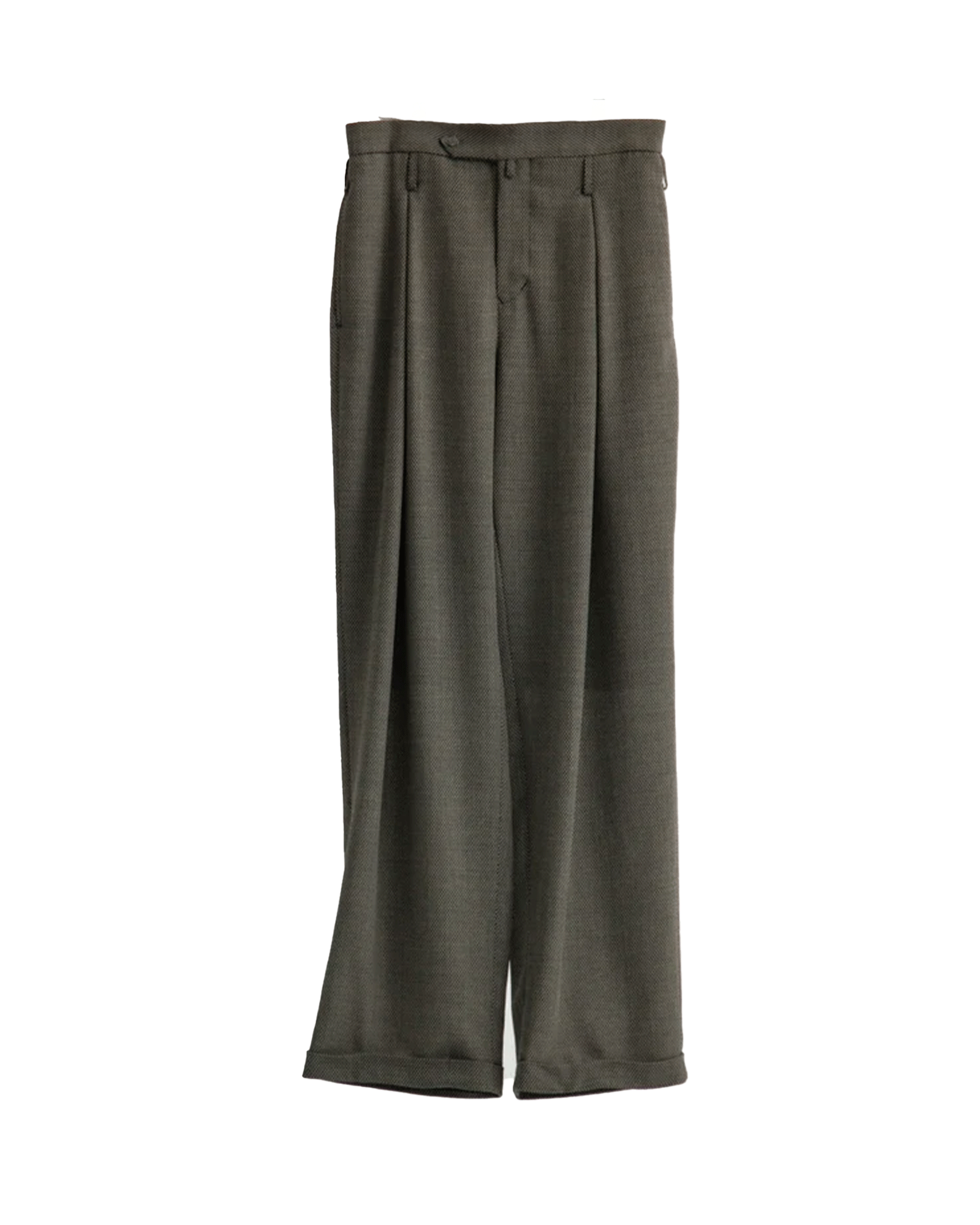 SOSHIOTSUKI・ソウシオオツキ - その他パンツ DOUBLE INVERTED TUCK TROUSERS
/ DOBBY GREY