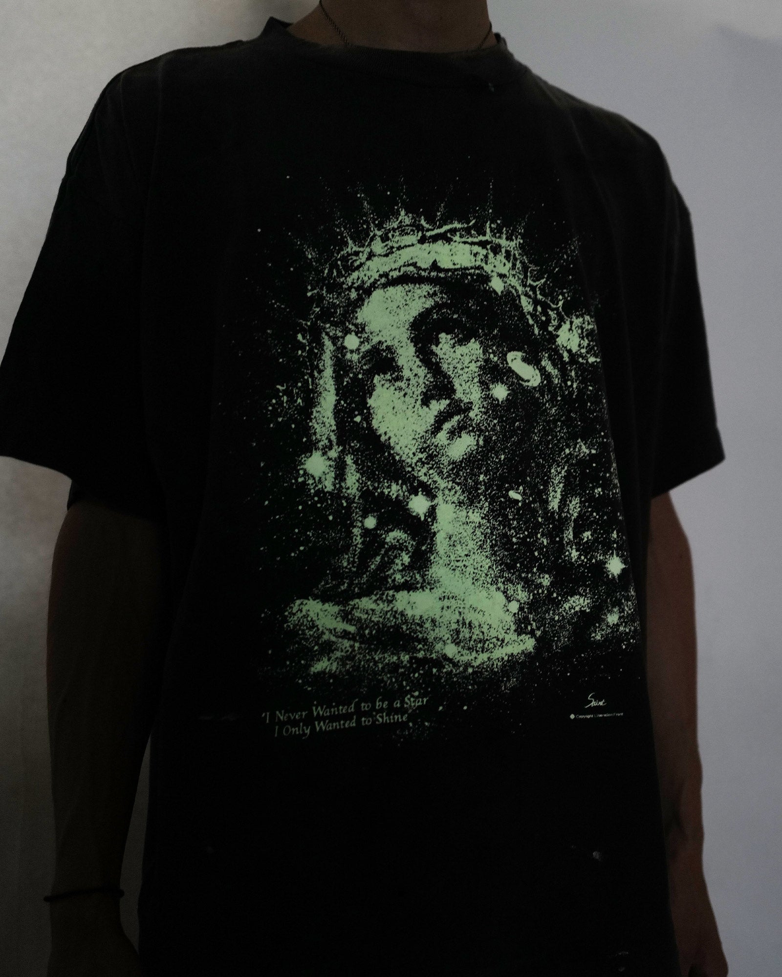 ©SAINT M××××××・セントマイケル - Tシャツ・カットソー SS TEE/MARIA / BLACK