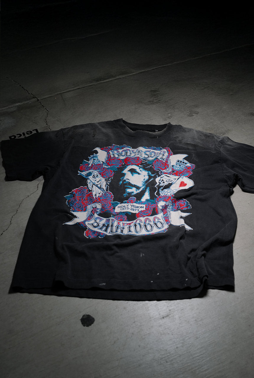 ©SAINT M××××××・セントマイケル - Tシャツ・カットソー SS TEE/BODYN SOUL / BLACK