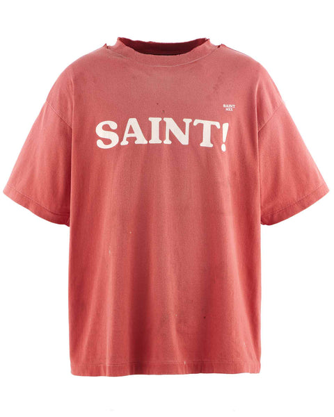 セントマイケル　Tシャツ　赤　Lサイズ SAINT MICHAEL セントマイケル Tシャツ・カットソー L 赤 【古着