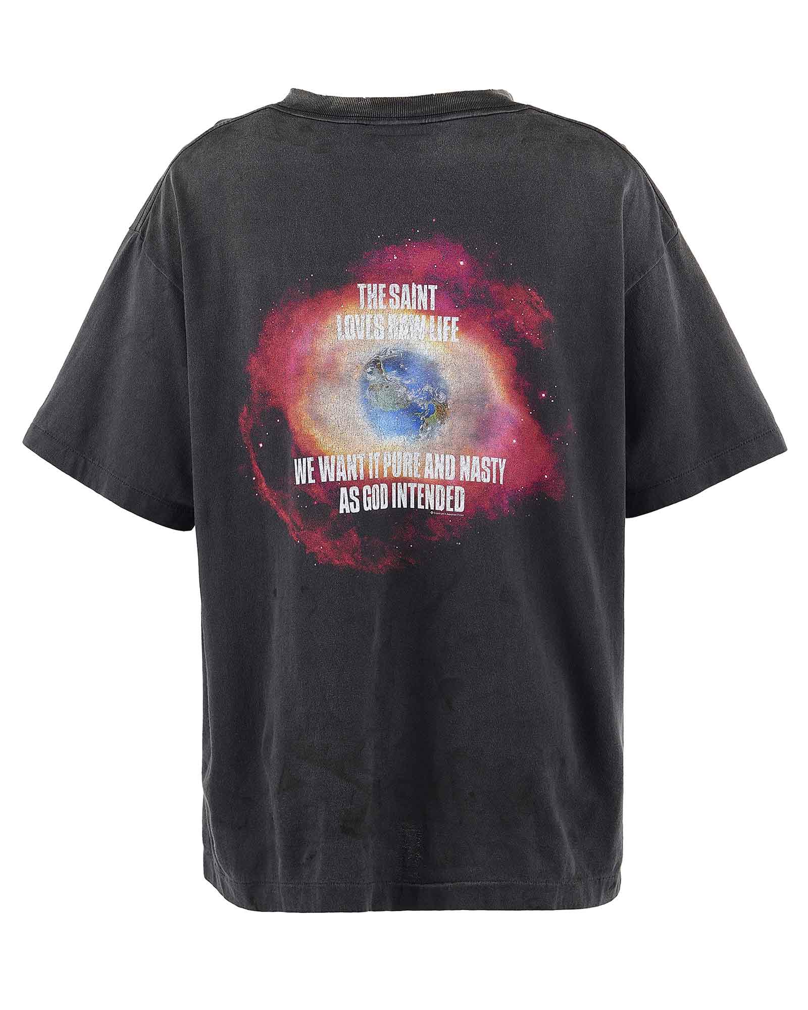 ©SAINT M××××××・セントマイケル - Tシャツ・カットソー SS TEE/OBLITERATE / BLACK