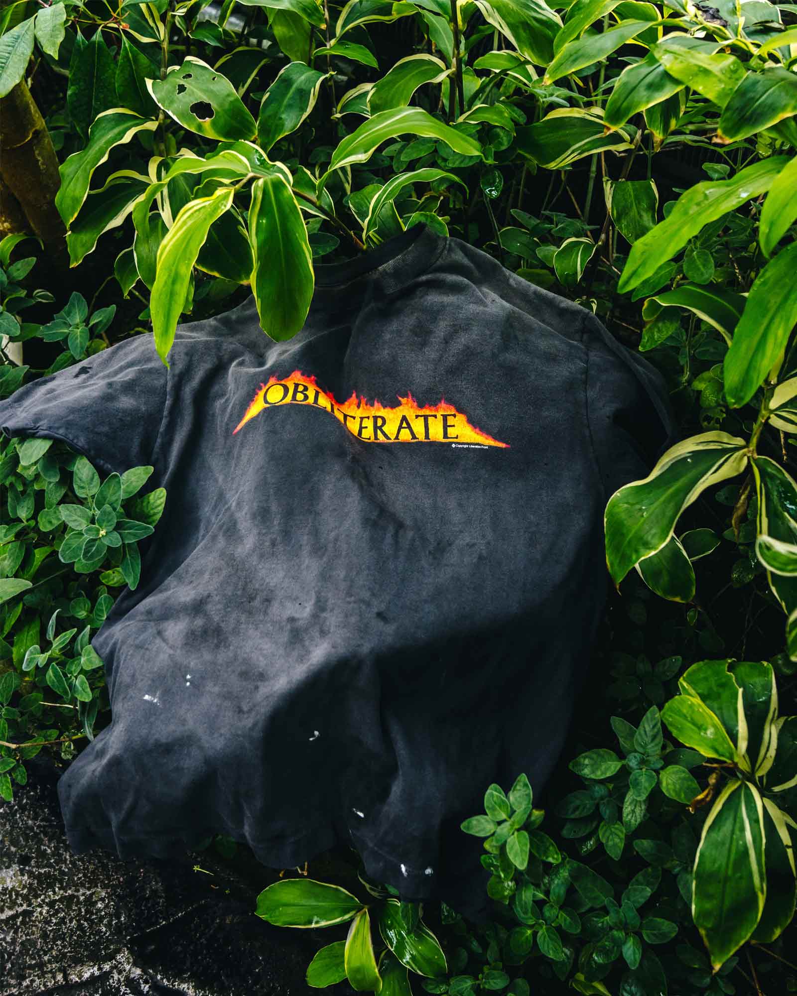 ©SAINT M××××××・セントマイケル - Tシャツ・カットソー SS TEE/OBLITERATE / BLACK
