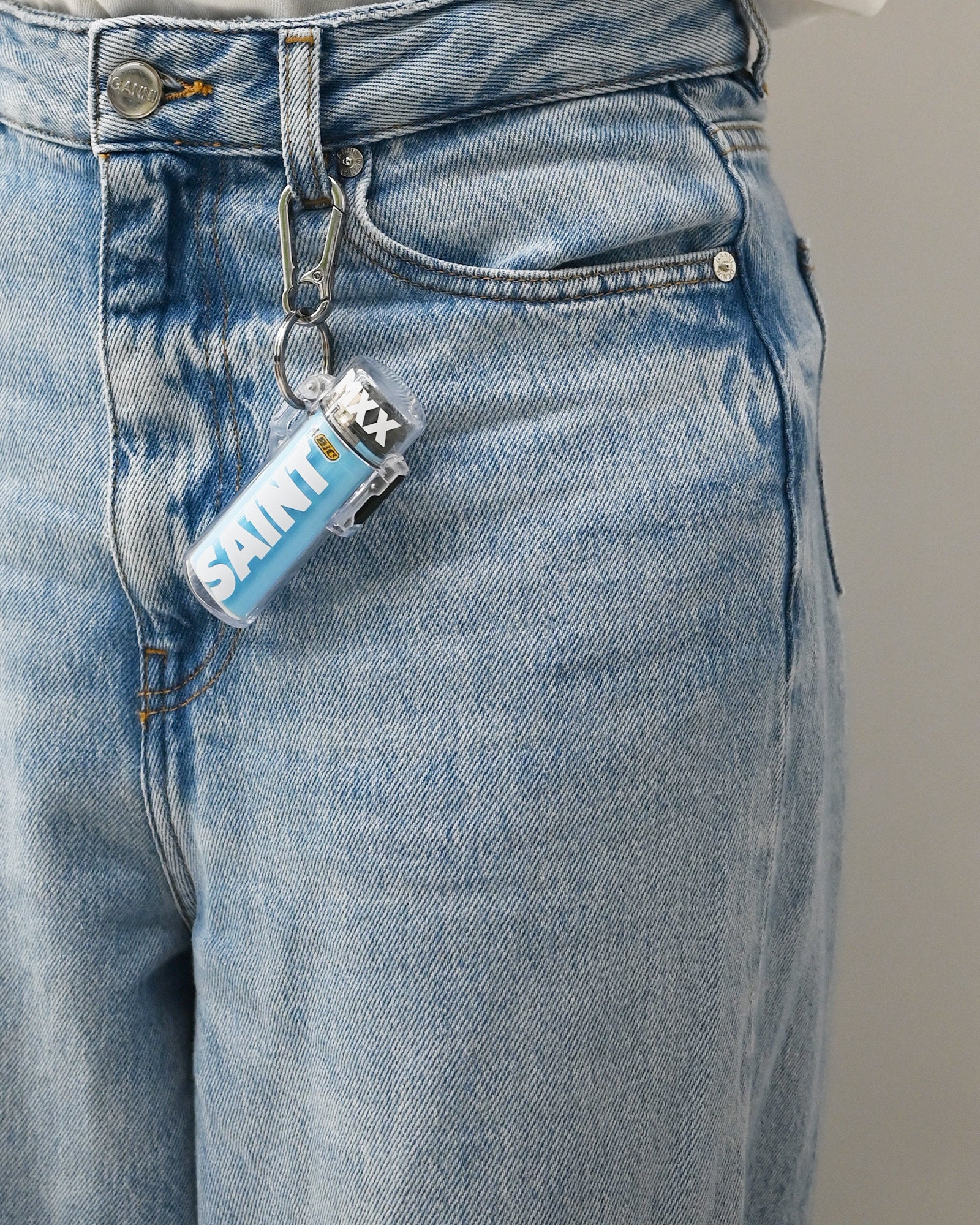 ©SAINT M××××××・セントマイケル - ファッション小物 LIGHTER CASE/BABY MICHAEL / CLEAR